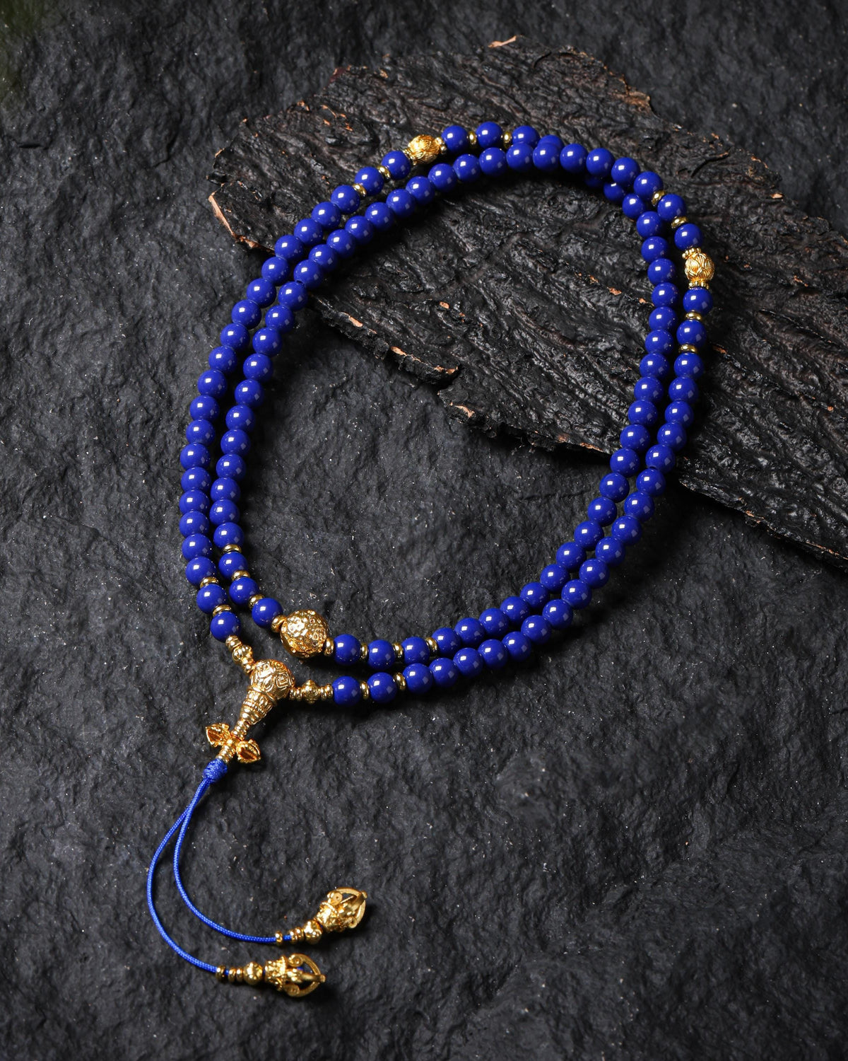 Lapis Lazuli 108 Mala Necklace