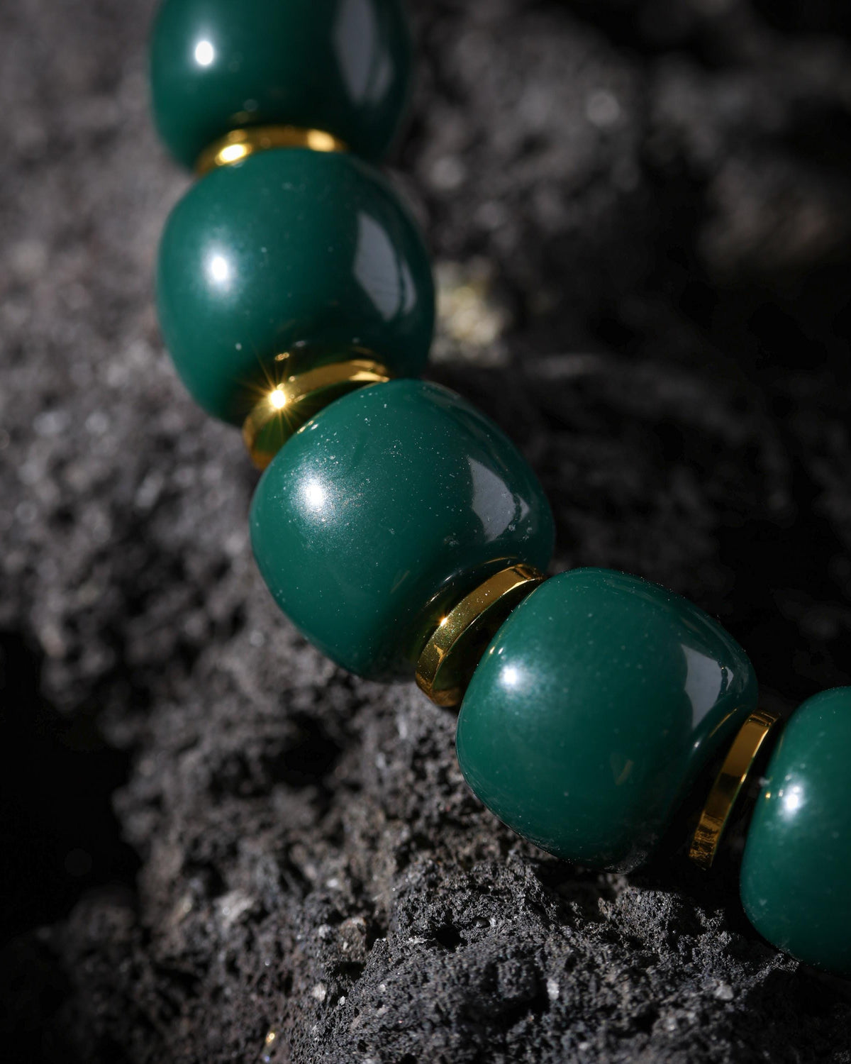 Turquoise Bracelet with 18K Gold-Plated Accents-7