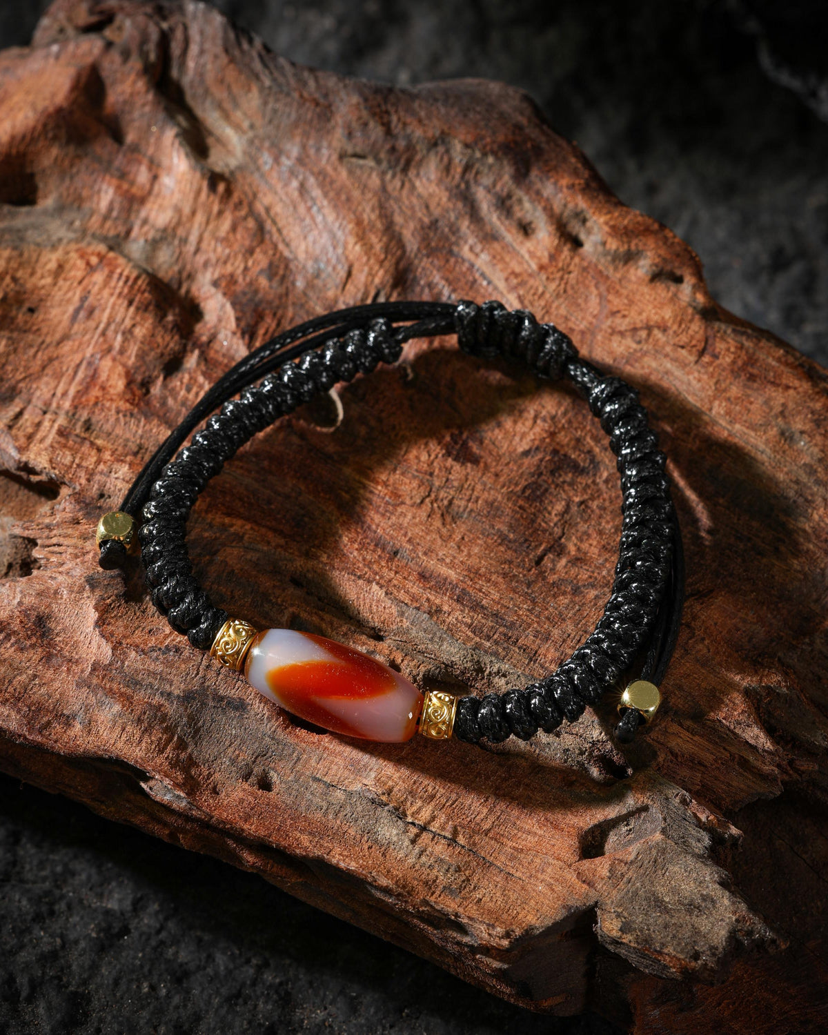 Tiger Tooth Dzi Bracelet