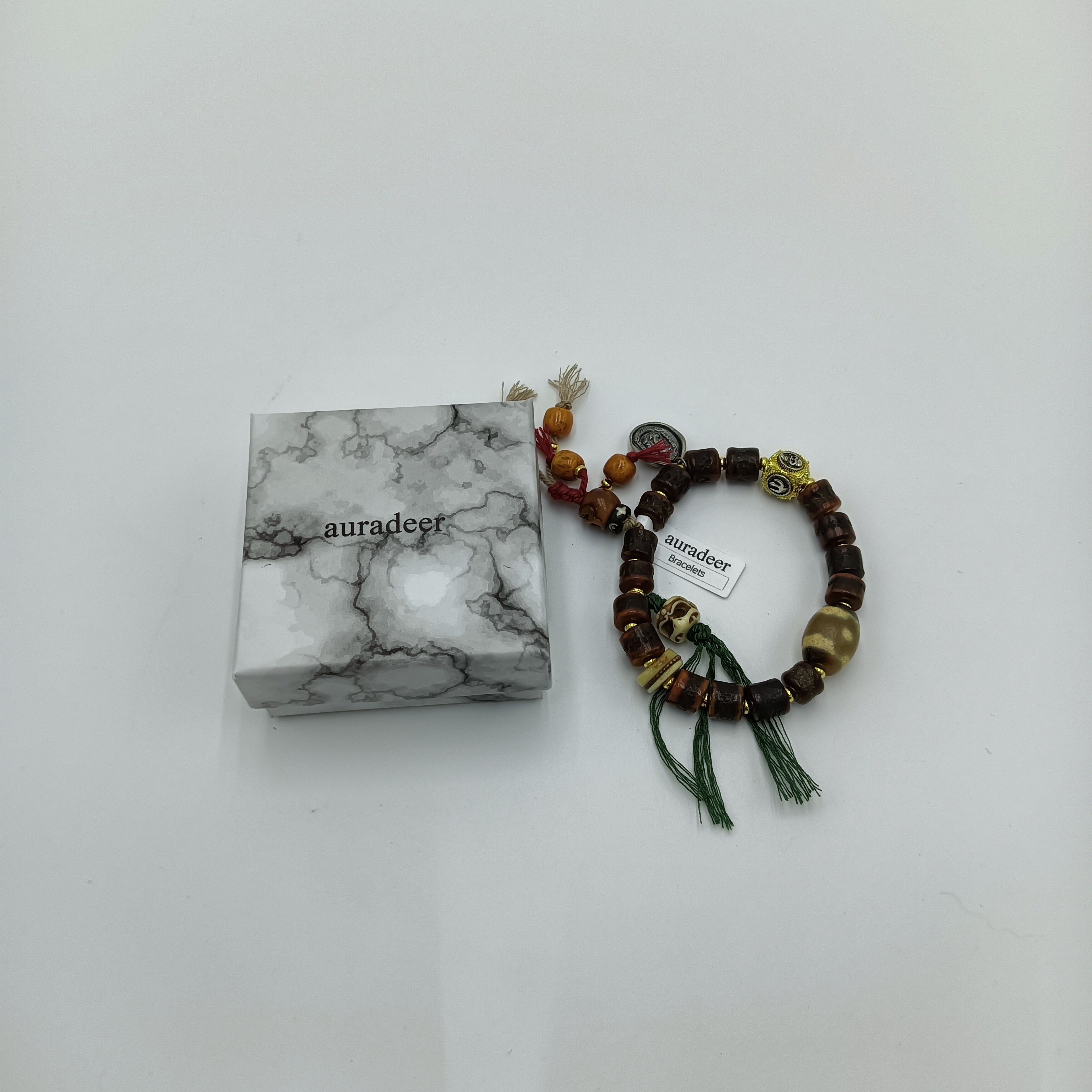 auradeer Bot Armband Sieraden Bruin-7