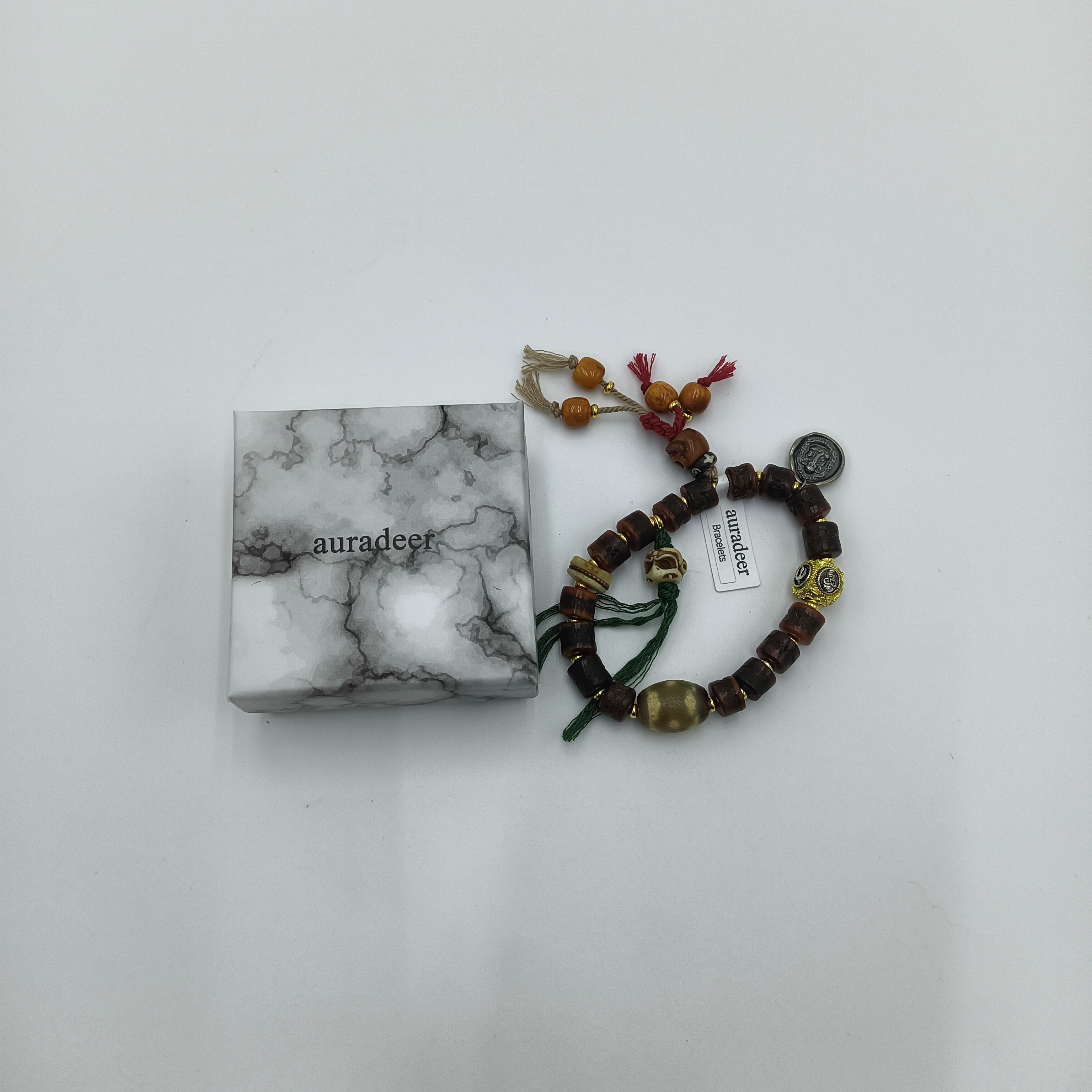 auradeer Bot Armband Sieraden Bruin-8