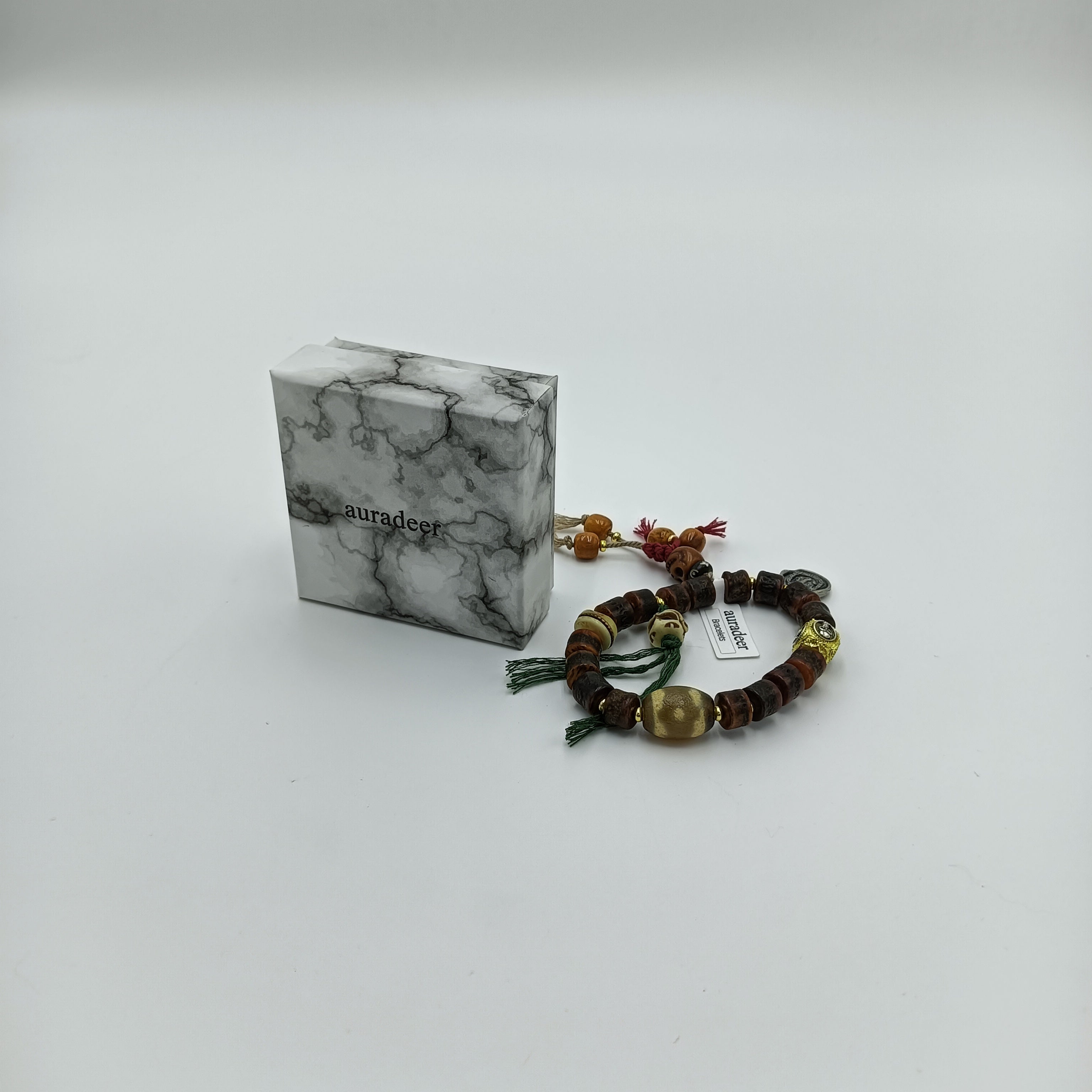 auradeer Bot Armband Sieraden Bruin-9
