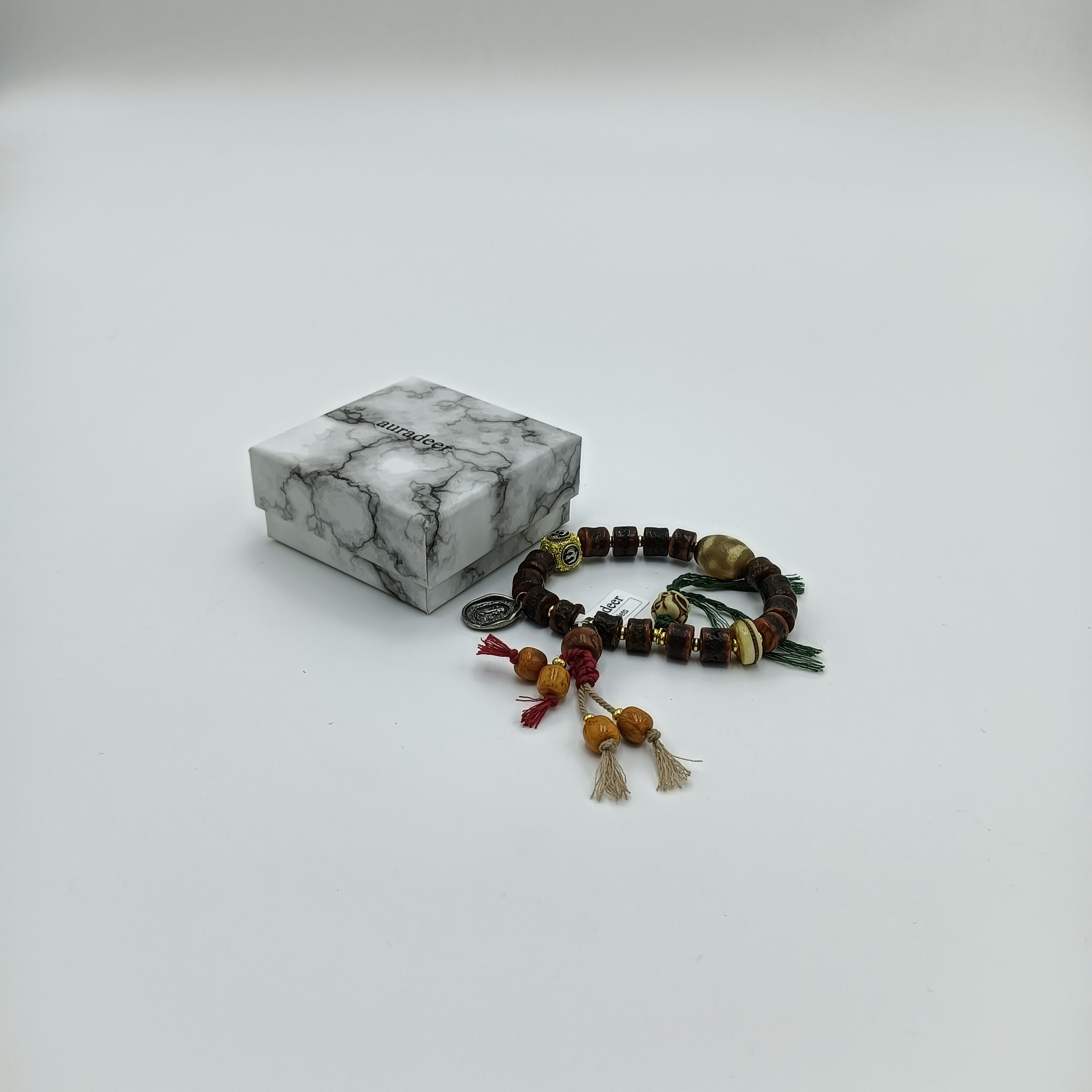 auradeer Bot Armband Sieraden Bruin-10