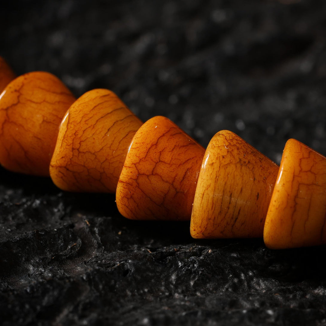 Yak Bone 108 Mala Beads · Ingot-Shaped Beads Protection Jewelry