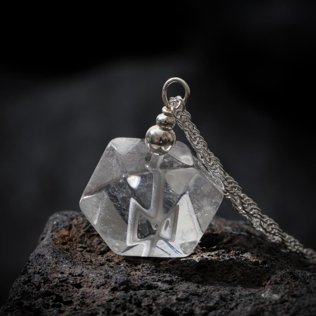 Natural Clear Quartz Pendant Necklace