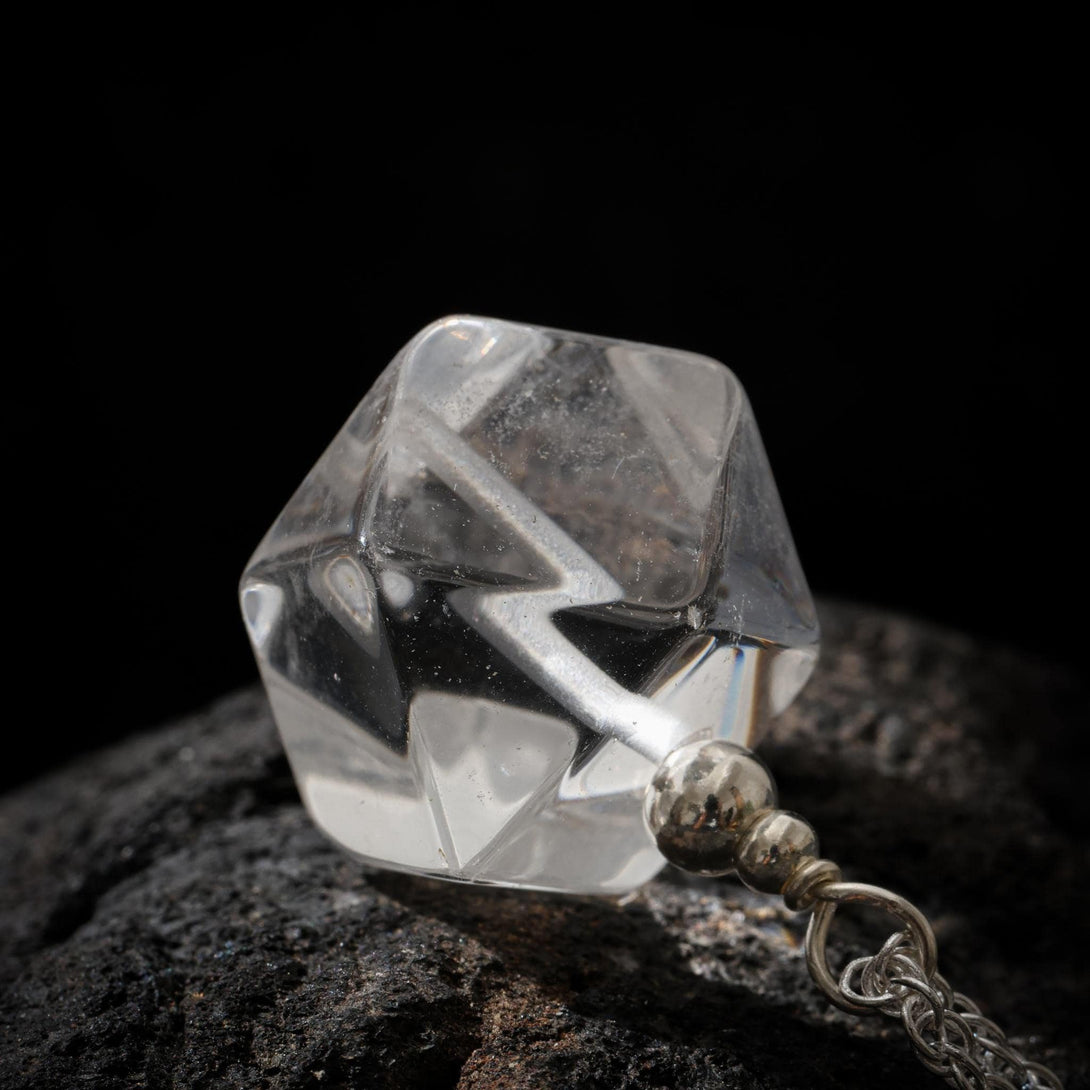 Natural Clear Quartz Pendant Necklace