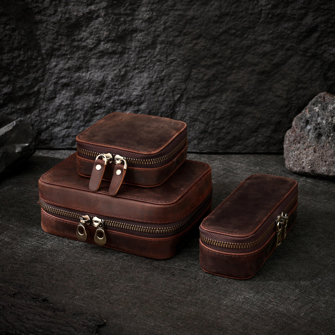 VIP Premium Leather Jewelry Zipper Case, Extra for Non-VIP