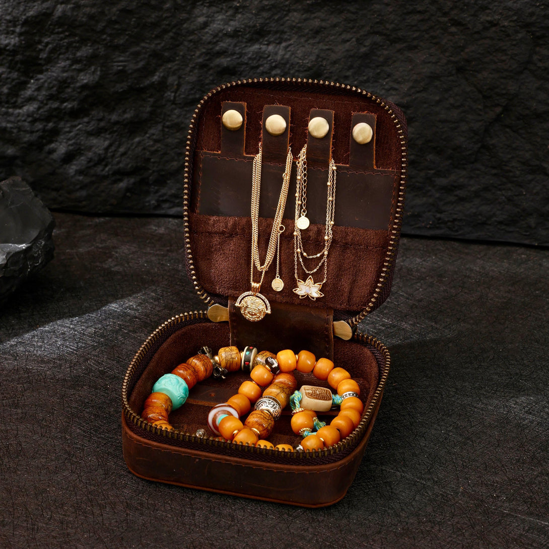 VIP Premium Leather Jewelry Zipper Case, Extra for Non-VIP