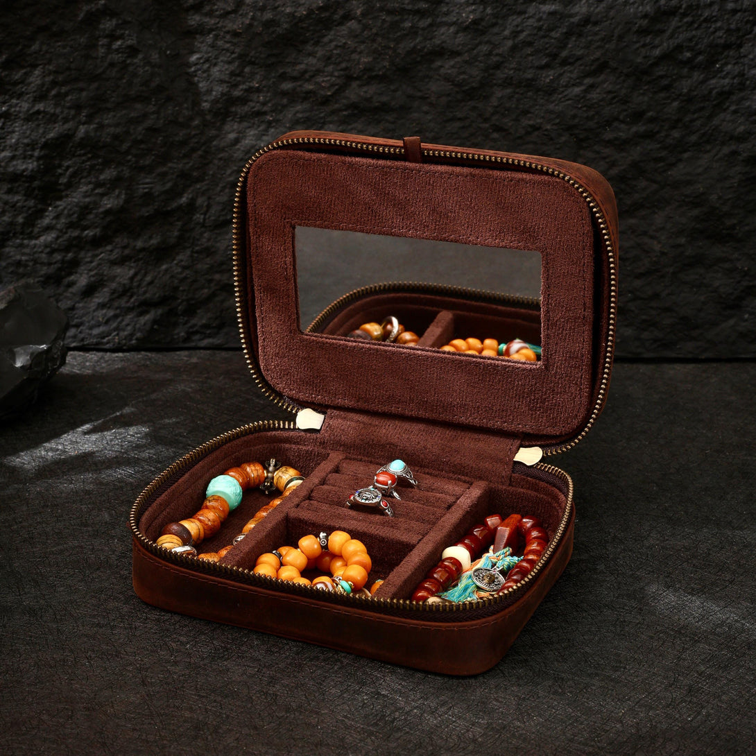 VIP Premium Leather Jewelry Zipper Case, Extra for Non-VIP