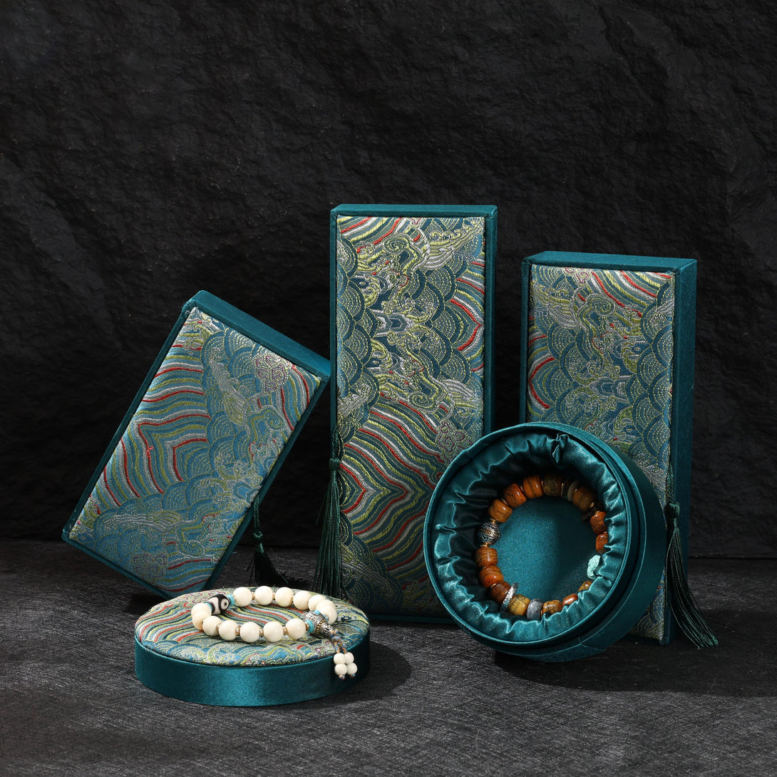 Default Package - Silk Brocade Jewelry Box with Tassel