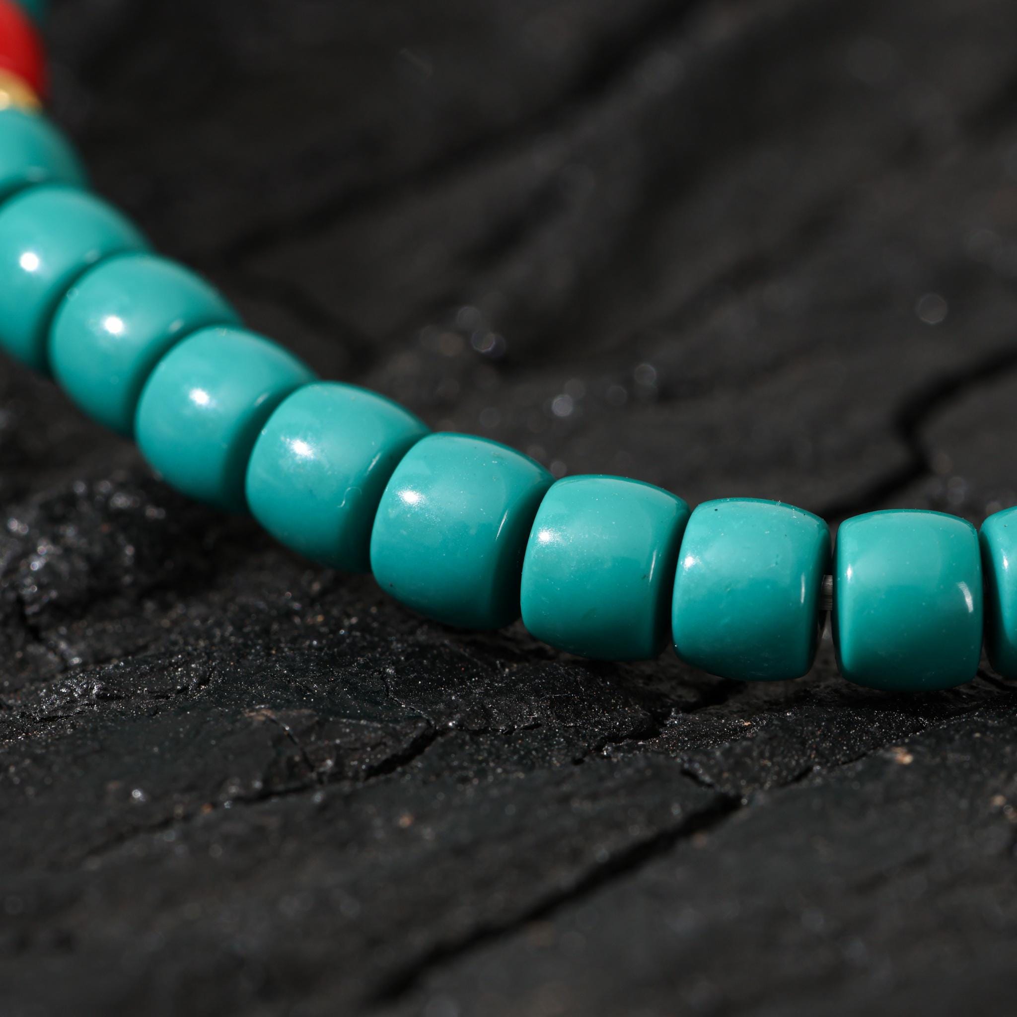 Turquoise 18K Gold Plated Tibetan Bracelet