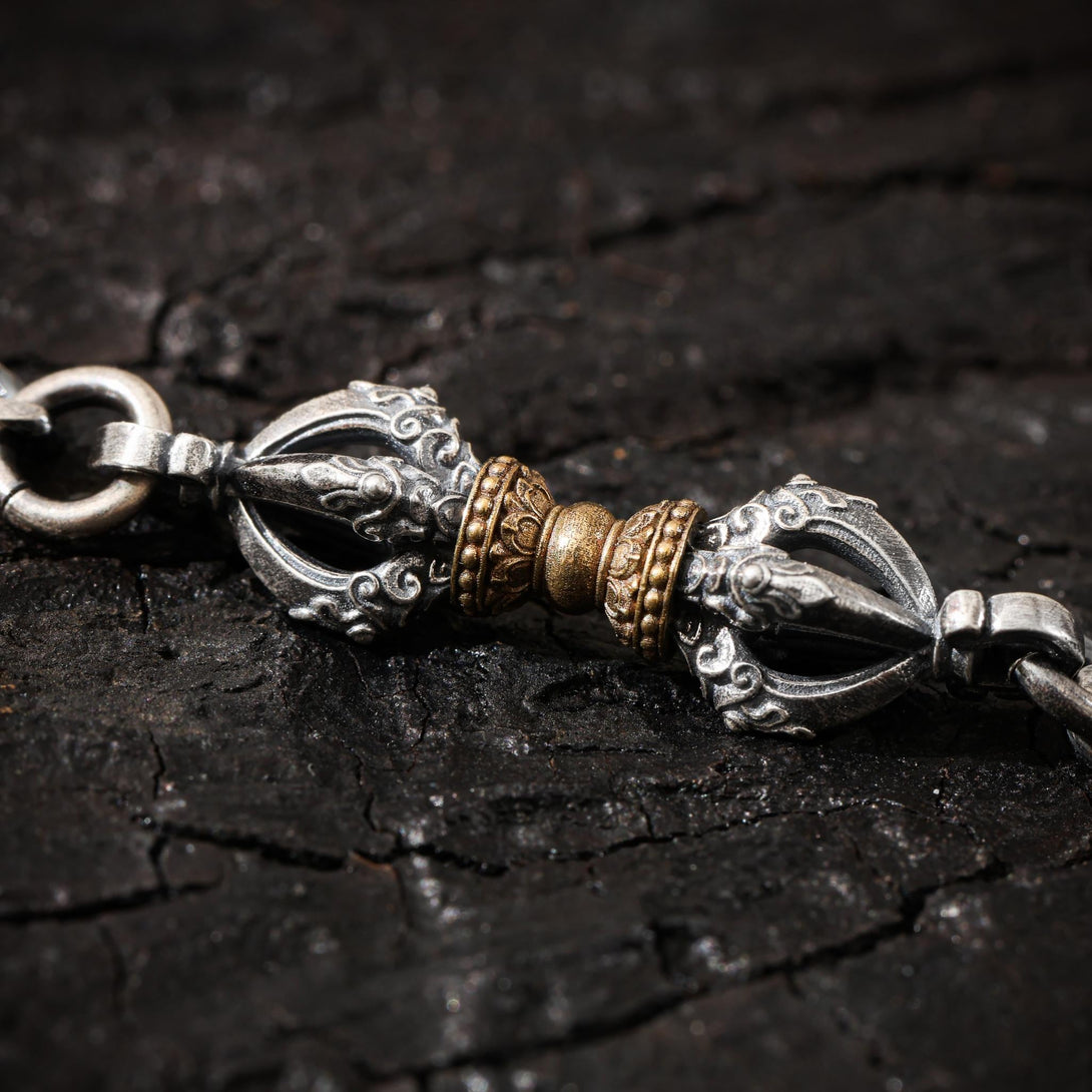 Vajra Bracelet – Tibetan Amulet Sterling Silver