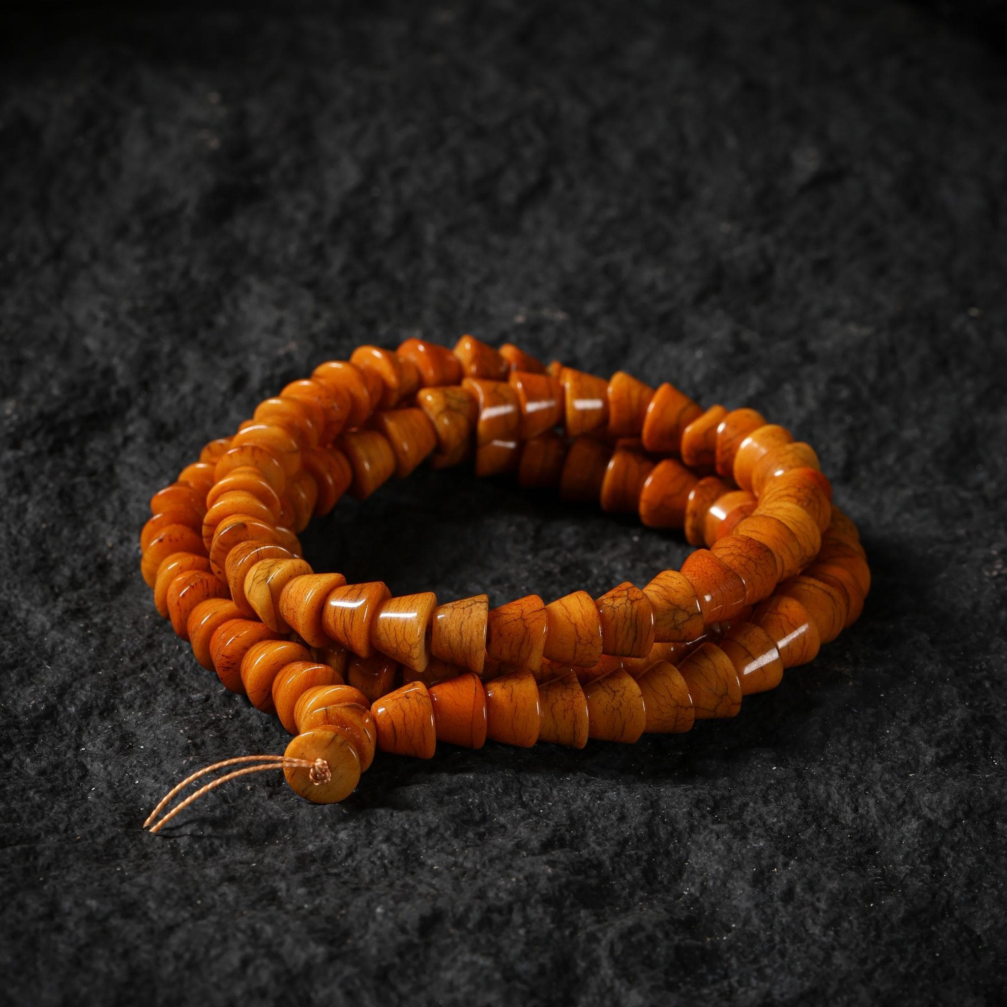 Yak Bone 108 Mala Beads · Ingot-Shaped Beads Protection Jewelry