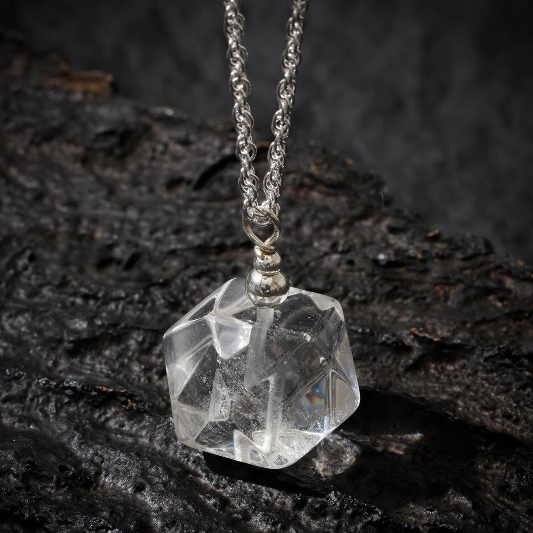 Natural Clear Quartz Pendant Necklace