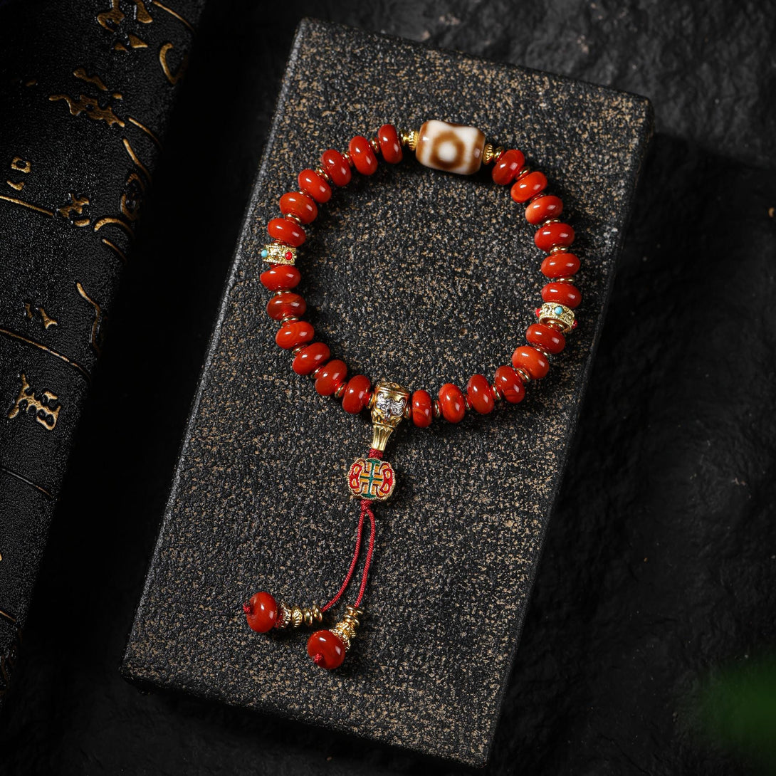 Red Agate Tibetan Bracelet