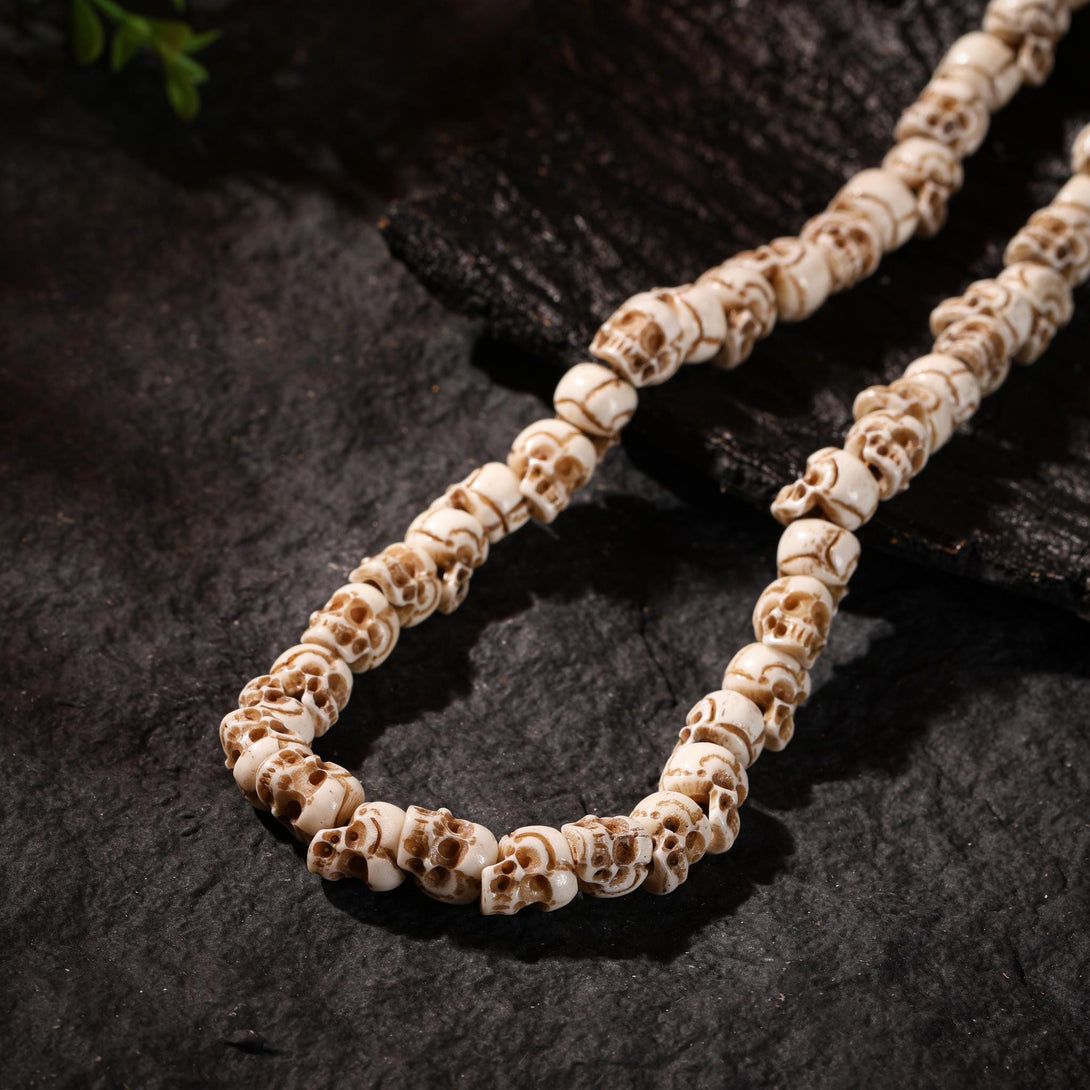 Bone Skull 108 Mala Beads Shitavana Charnel Ground