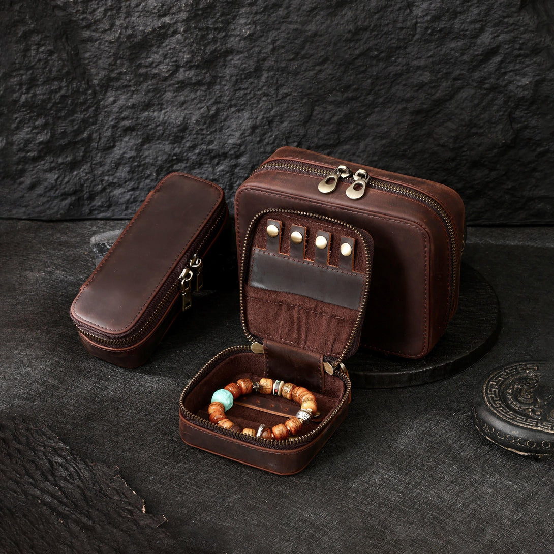 VIP Premium Leather Jewelry Zipper Case, Extra for Non-VIP