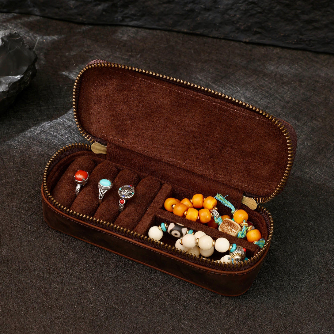 VIP Premium Leather Jewelry Zipper Case, Extra for Non-VIP