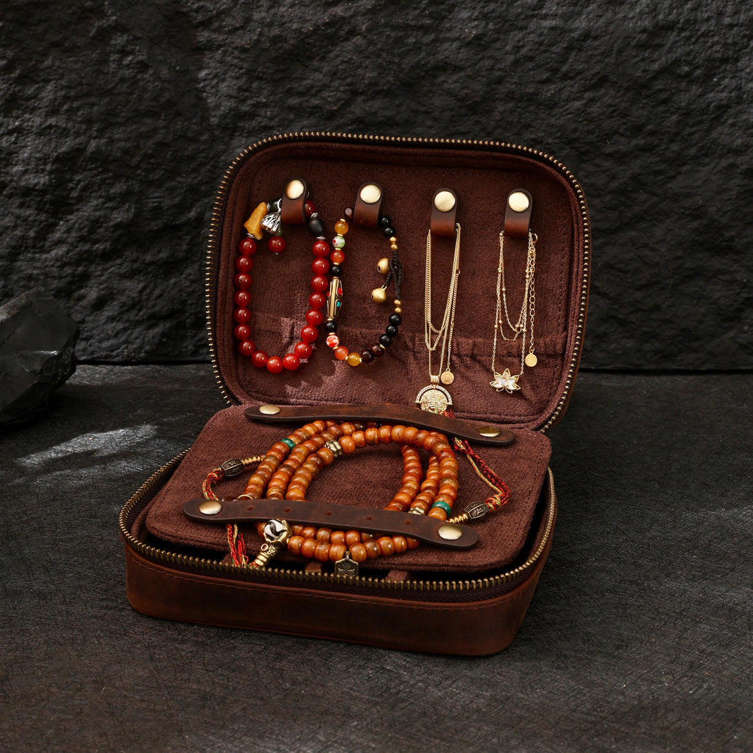 VIP Premium Leather Jewelry Zipper Case, Extra for Non-VIP