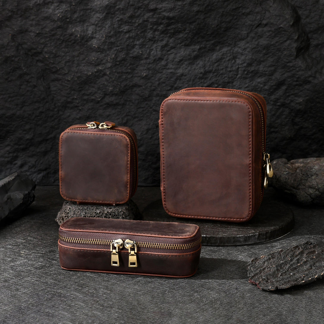 VIP Premium Leather Jewelry Zipper Case, Extra for Non-VIP