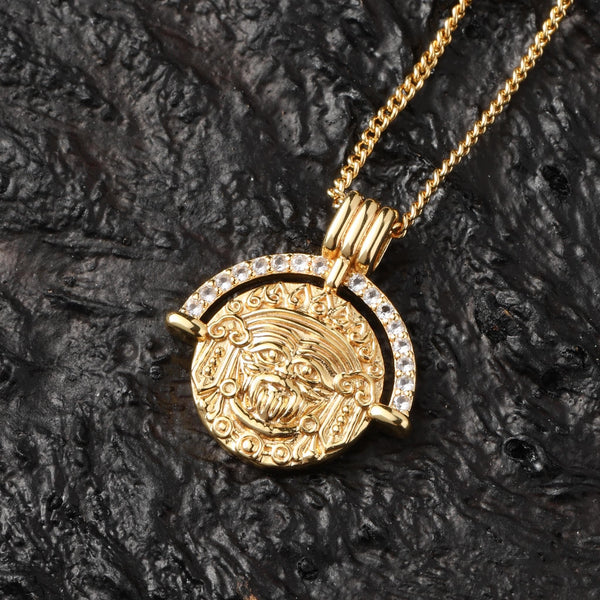 18K Gold-Plated Fortune Zambala Amulet Necklace