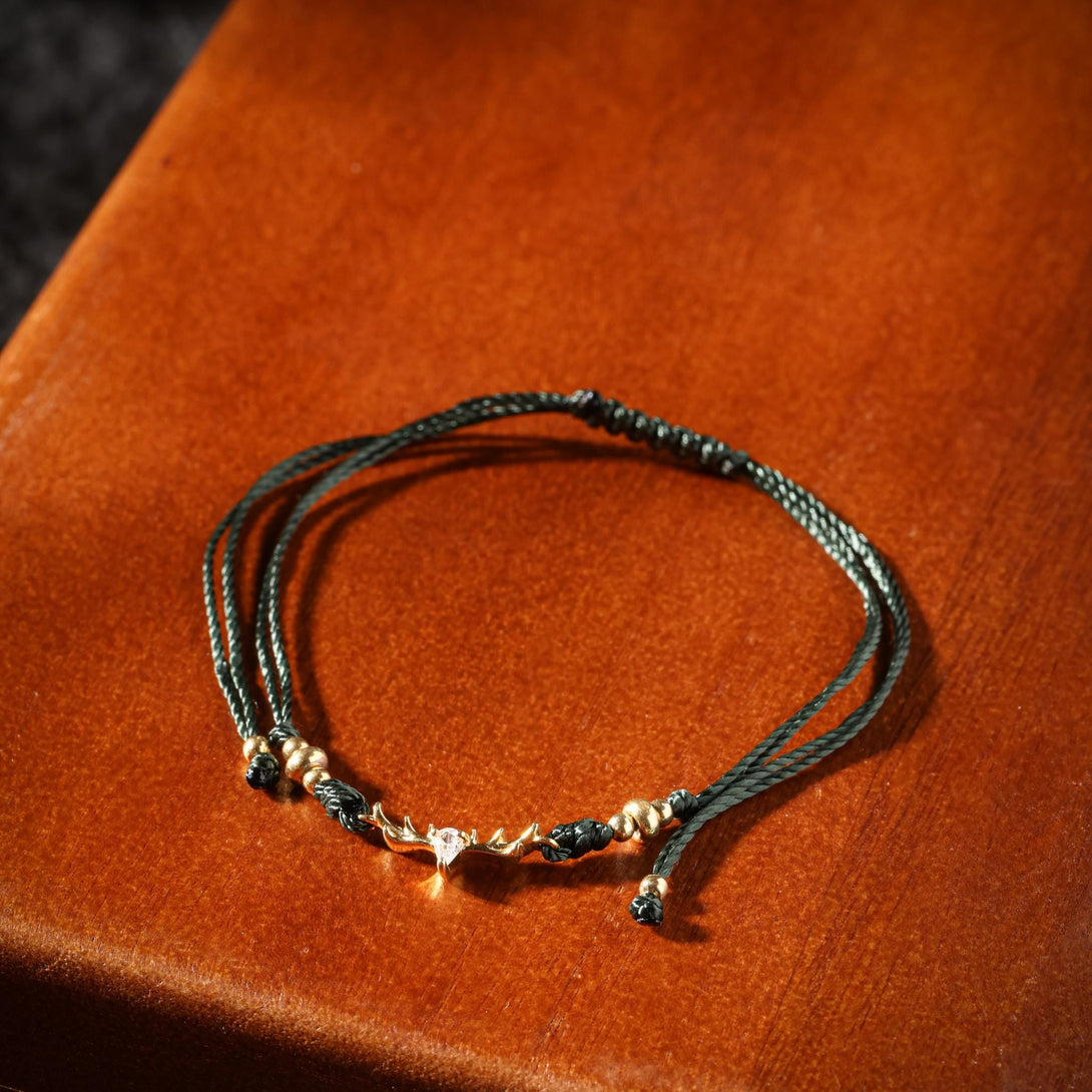 18K Gold Plated Deer Bracelet Strength and Energy