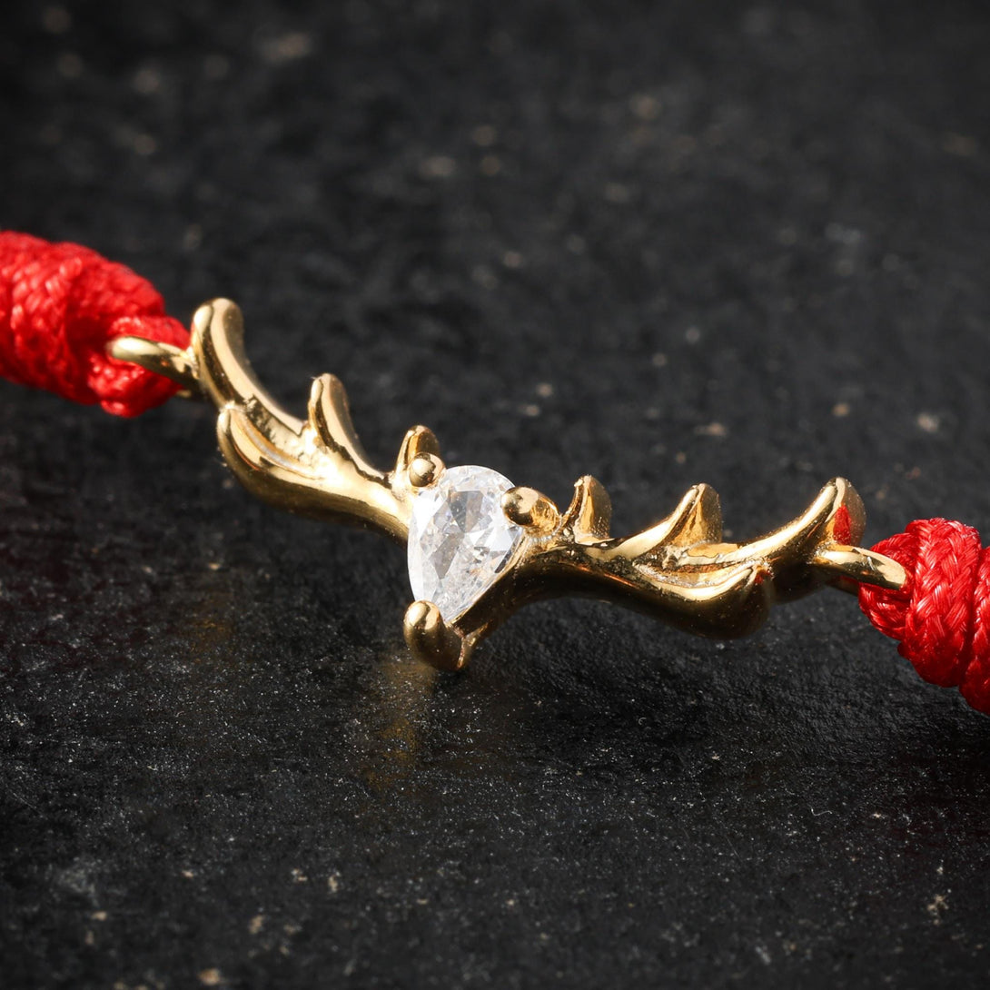 18K Gold Plated Deer Bracelet Strength and Energy