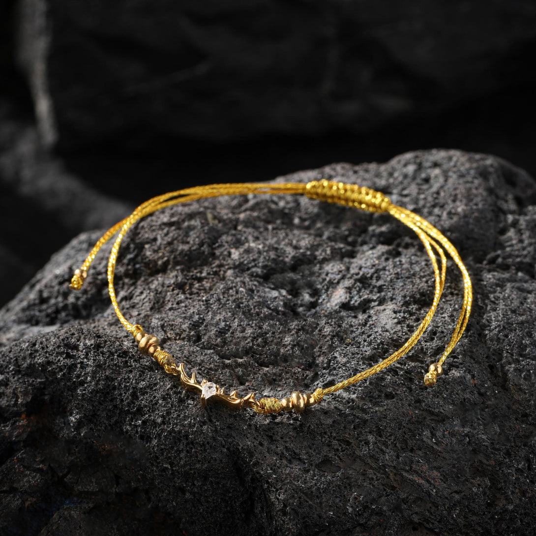 18K Gold Plated Deer Bracelet Strength and Energy