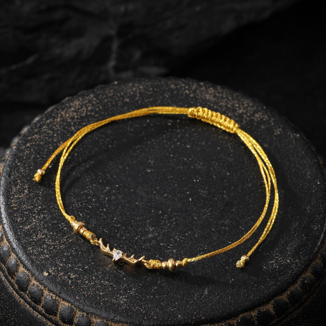18K Gold Plated Deer Bracelet Strength and Energy