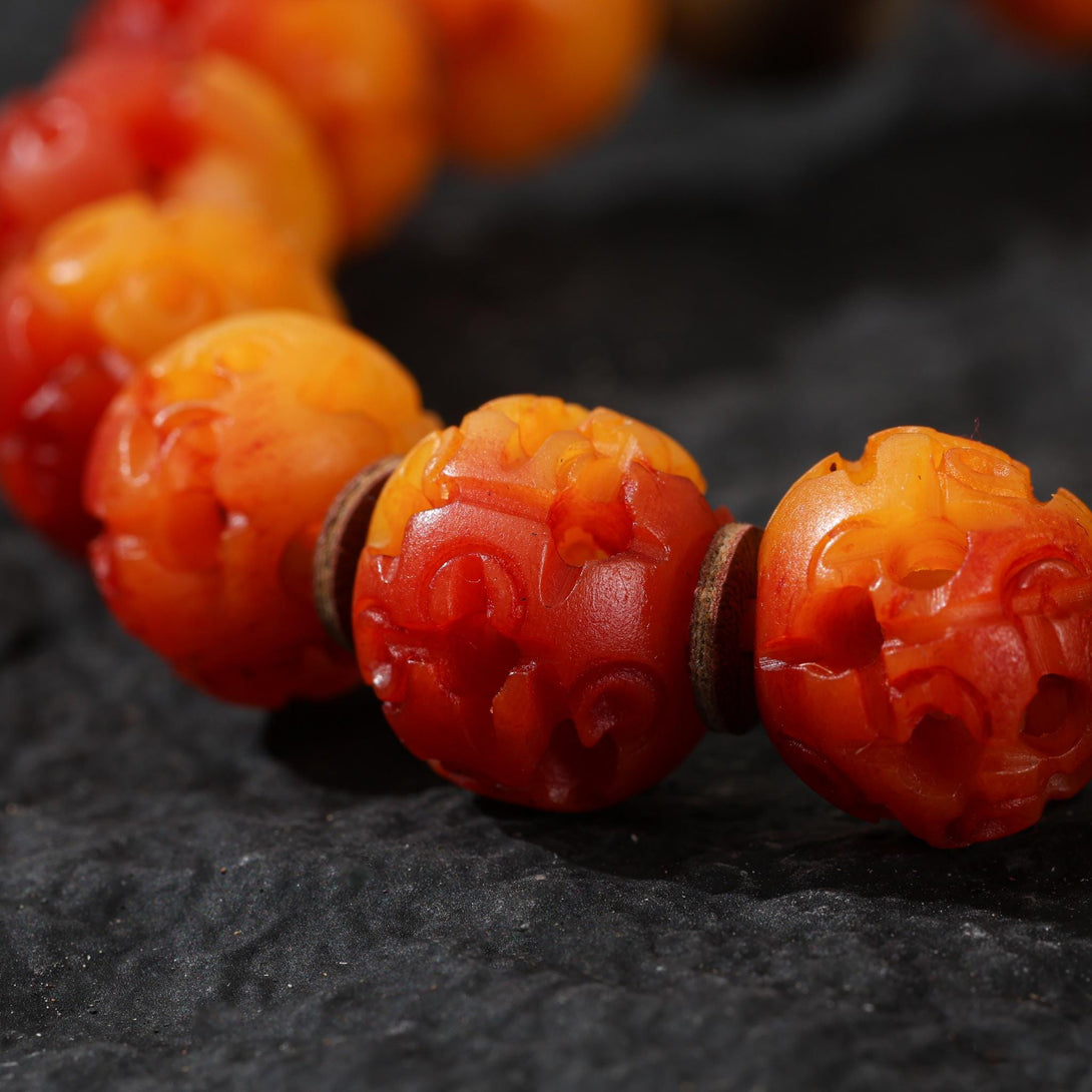 Bone Bracelet Hollow Design Turquoise Diz