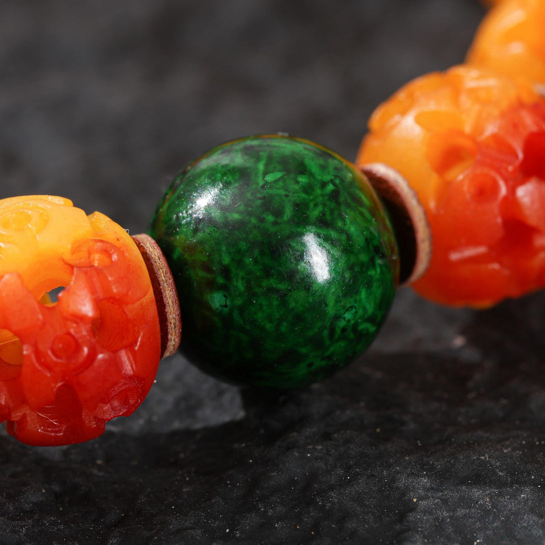 Bone Bracelet Hollow Design Turquoise Diz