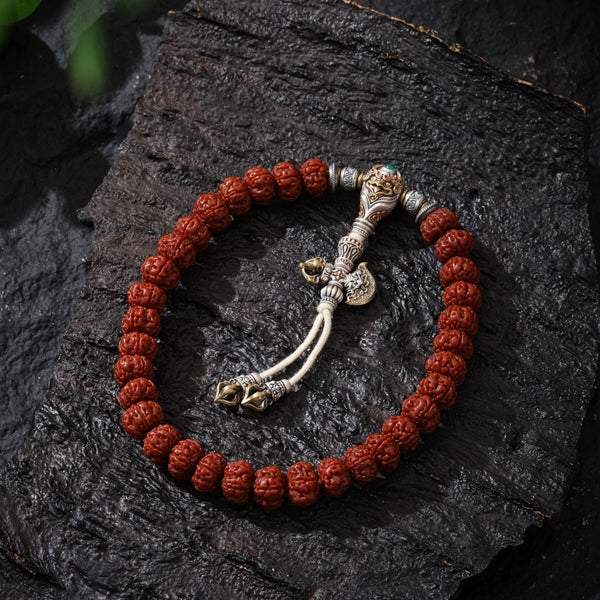 Vajra Rudraksha Beads Bracelet
