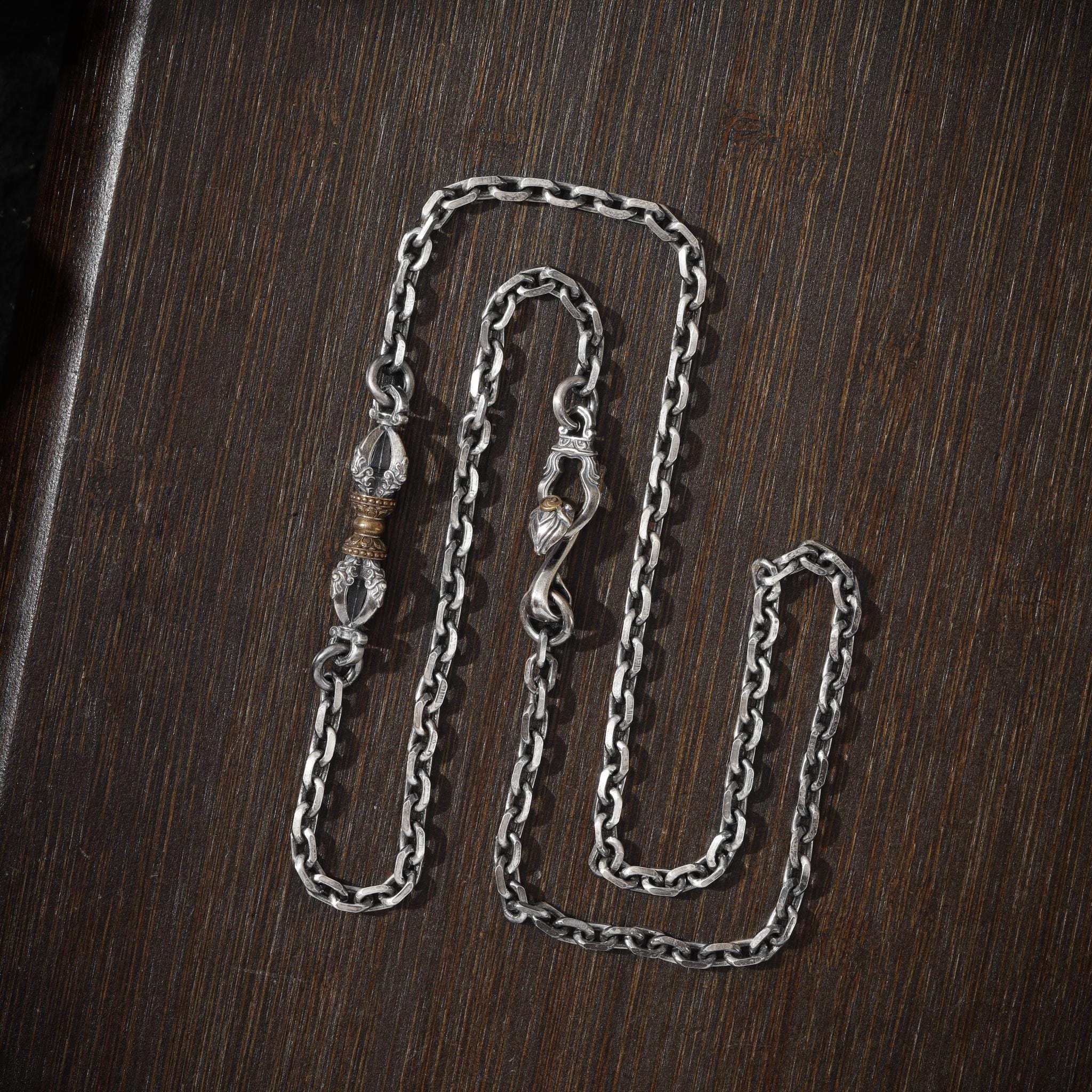 Five-Pronged Vajra Chain Tibetan Necklace