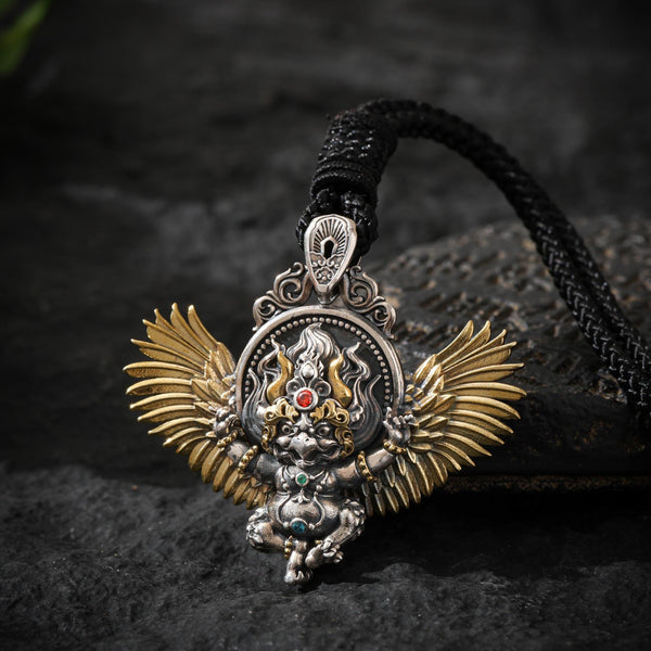 Tibetan Garuda Amulet Necklace (Small)