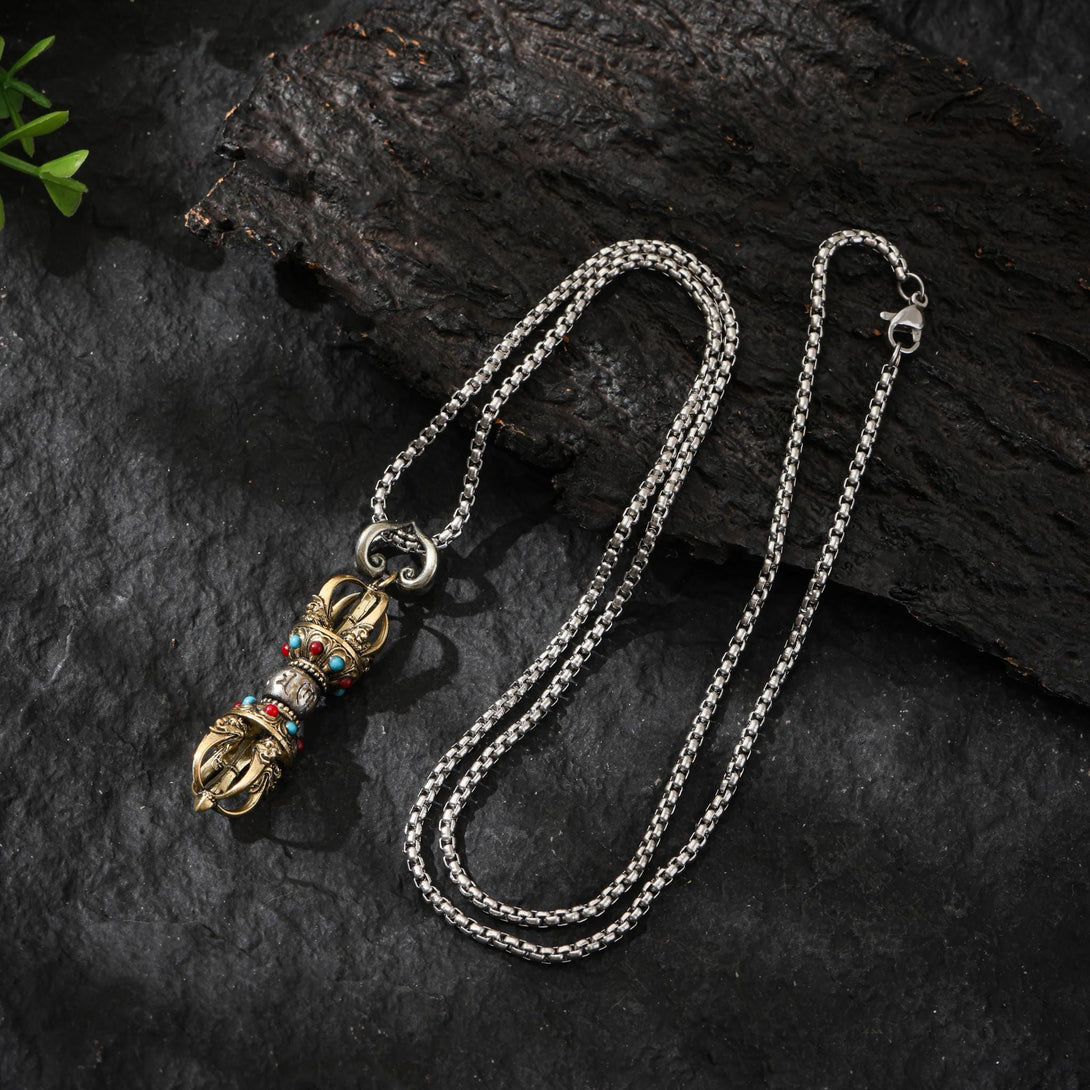 Vajra Pendant Tibetan Talisman Amulet