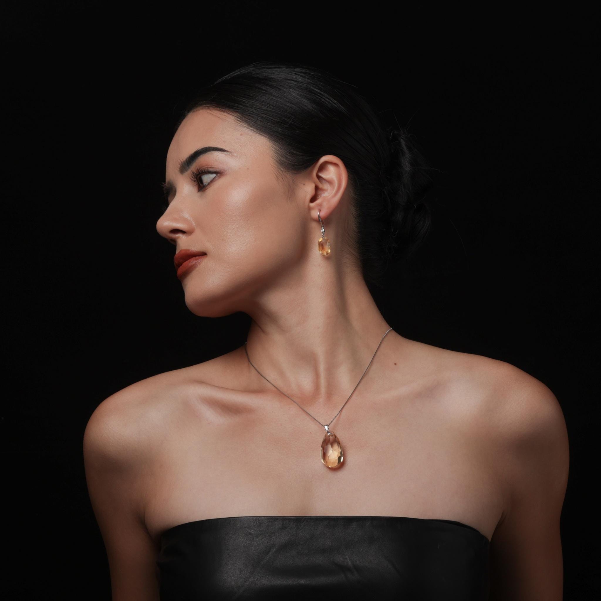 Natural Citrine Earrings