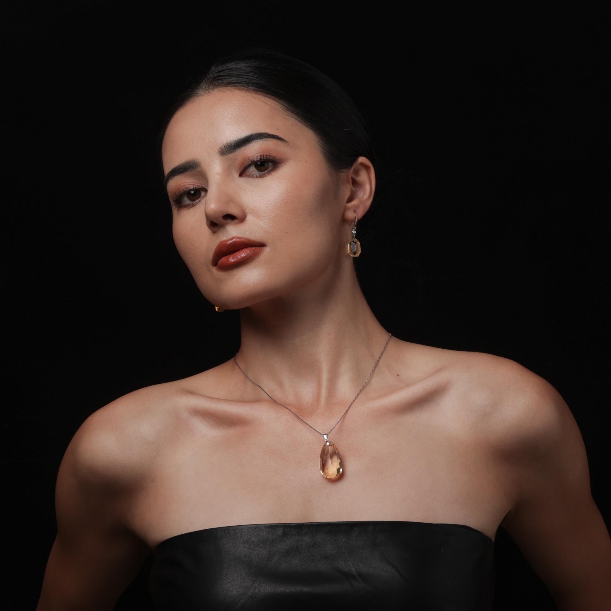 Natural Citrine Earrings