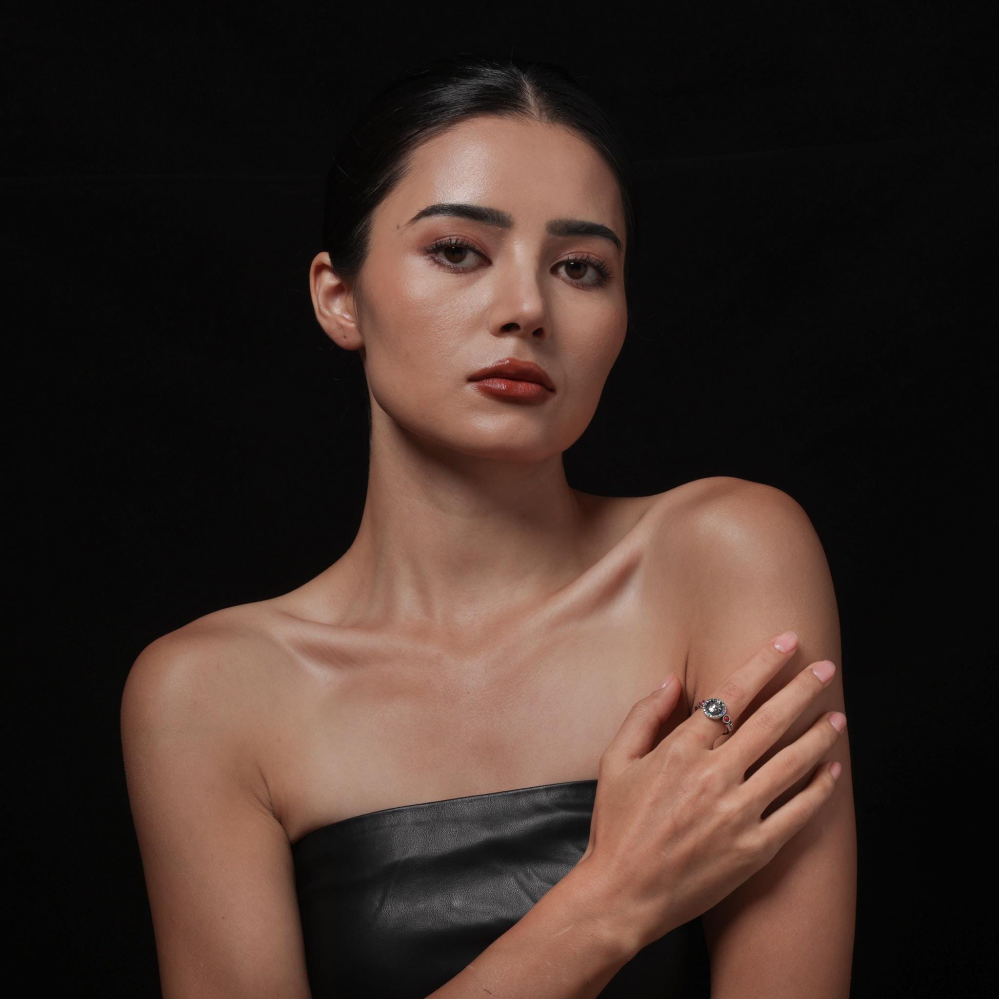 Tibetan Wealth Protector Zaki Sterling Silver Ring