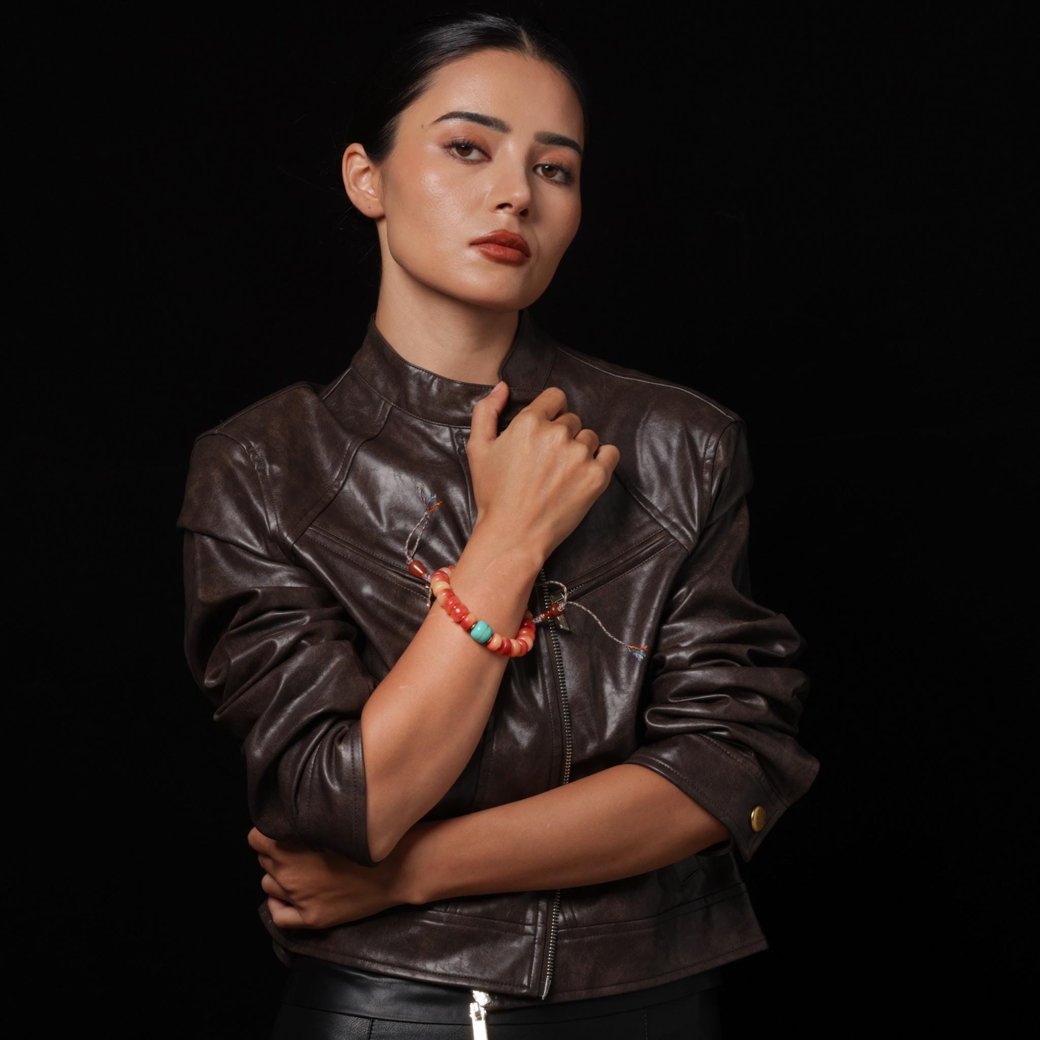 Bone Bracelet Turquoise Diz bead