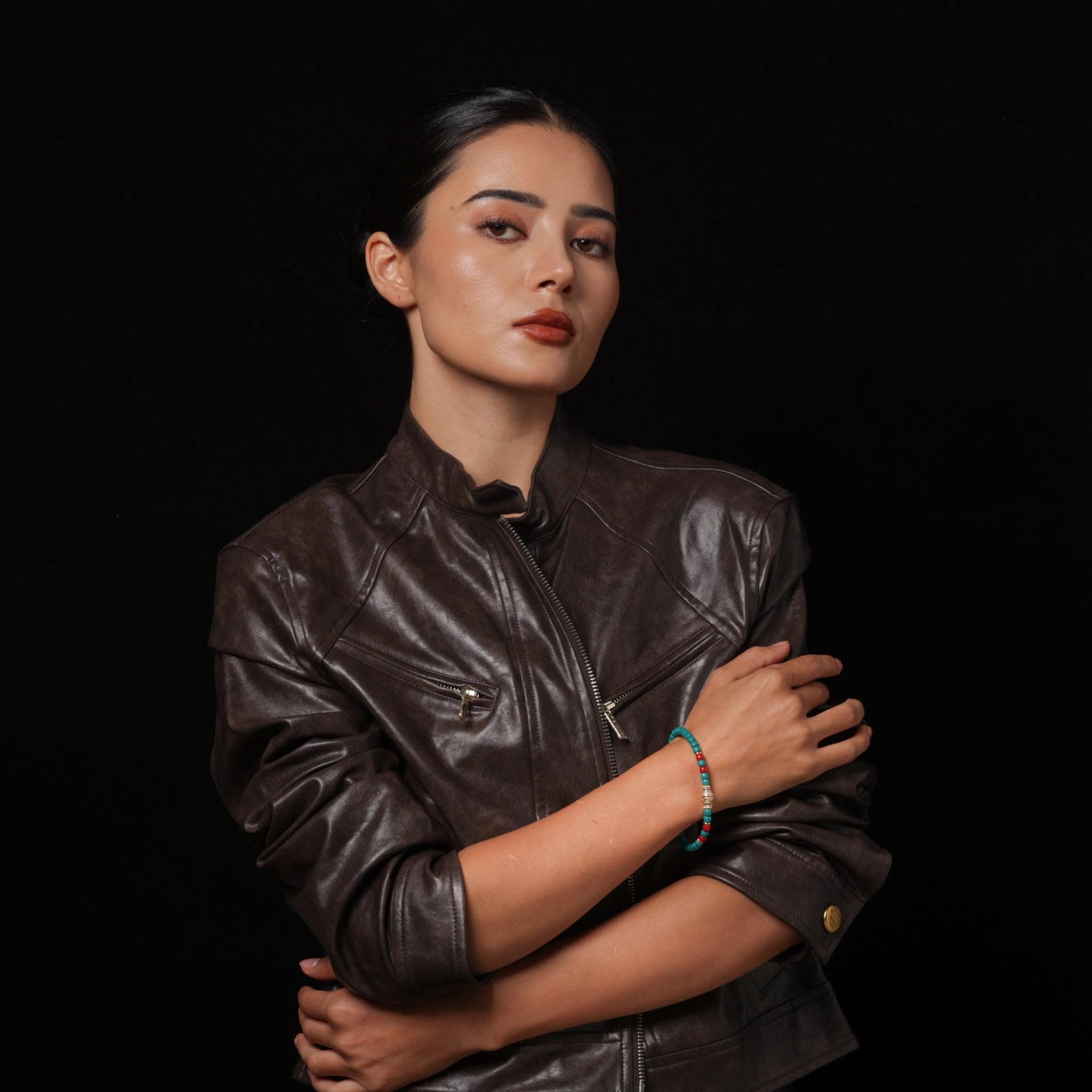 Turquoise 18K Gold Plated Tibetan Bracelet