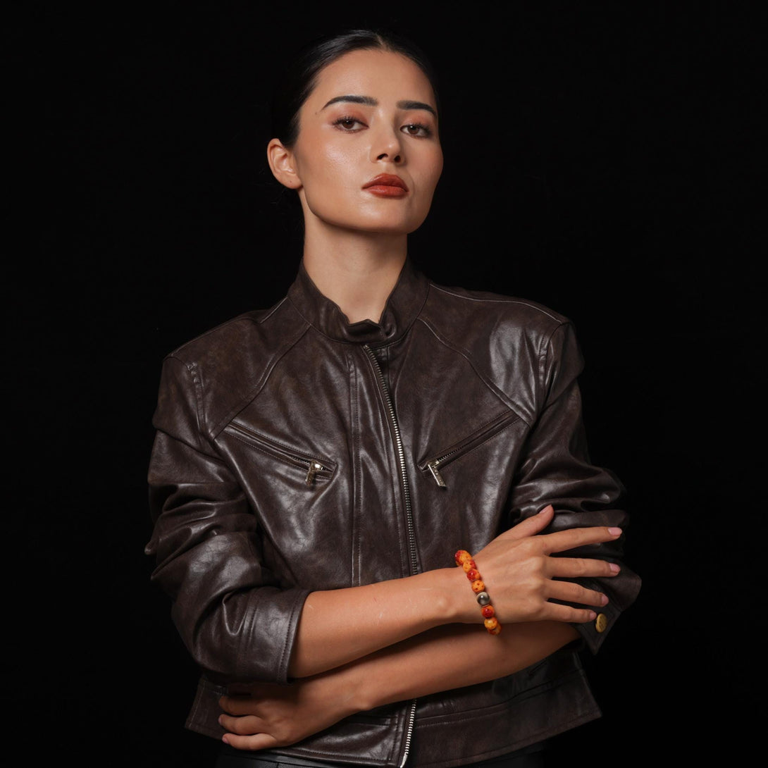 Bone Bracelet Hollow Design Turquoise Diz