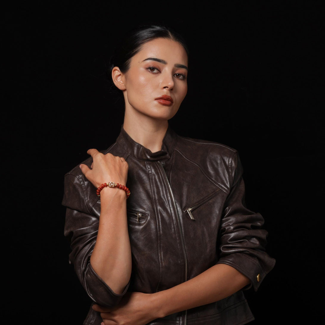 Red Agate Tibetan Bracelet