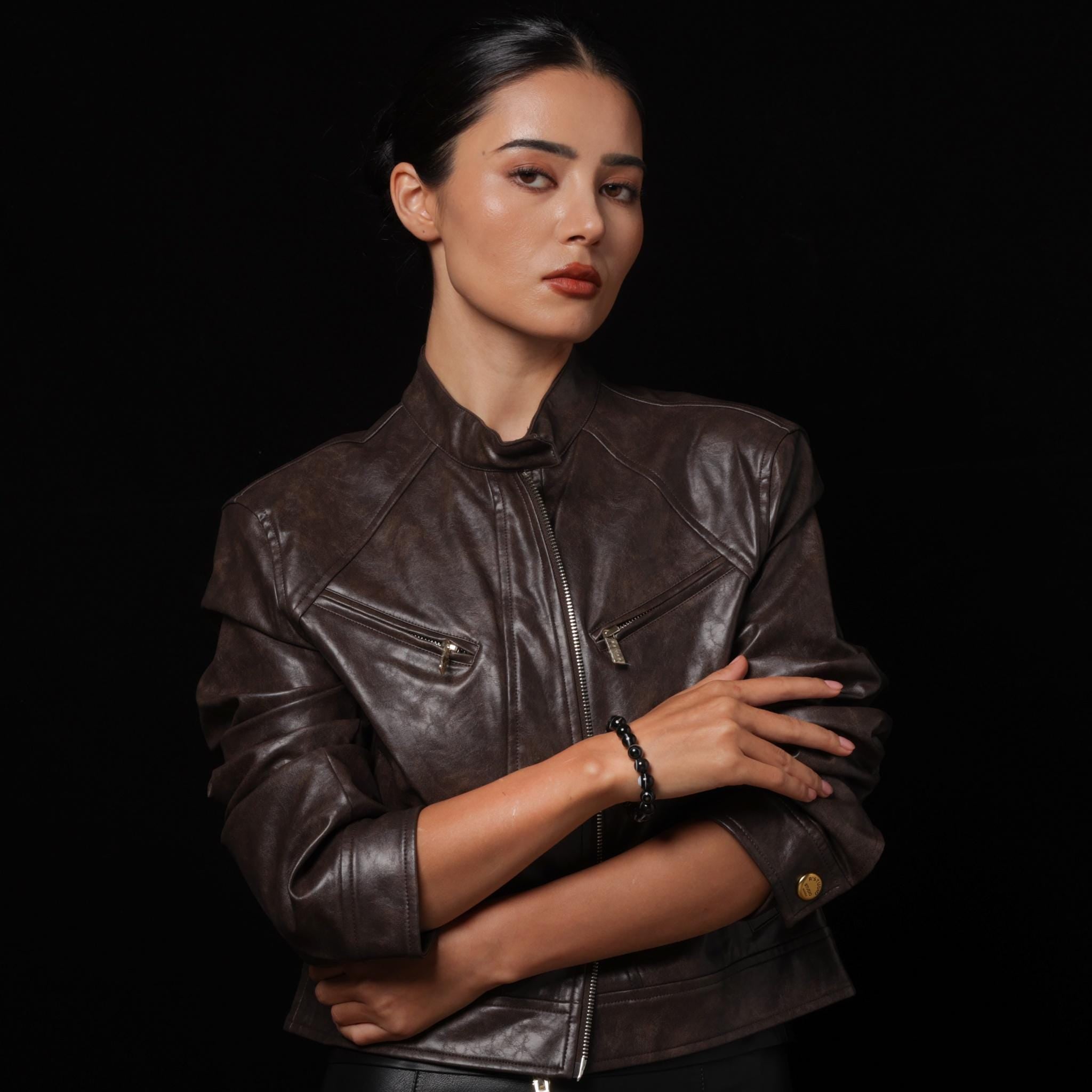 Natural Black Tiger Eye Agate Bracelet