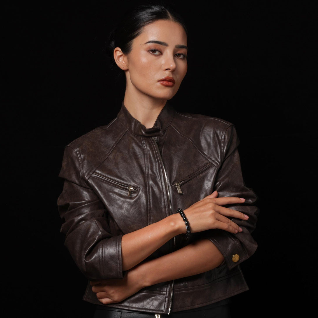 Natural Black Tiger Eye Agate Bracelet