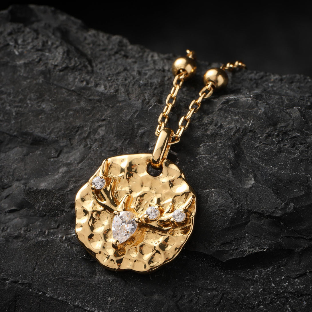 18K Gold Plated Deer Necklace Strength and Energy