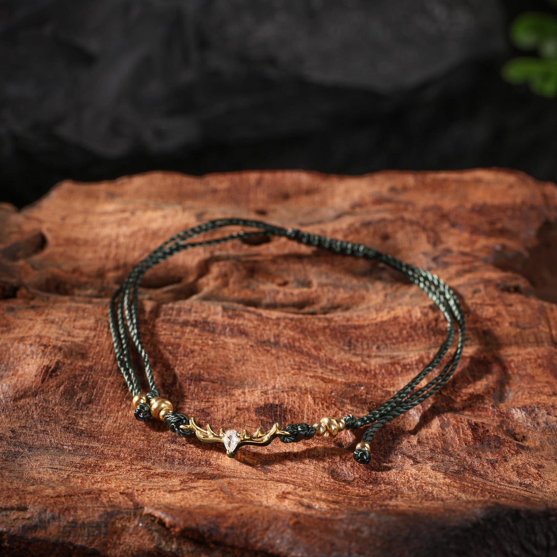 18K Gold Plated Deer Bracelet Strength and Energy