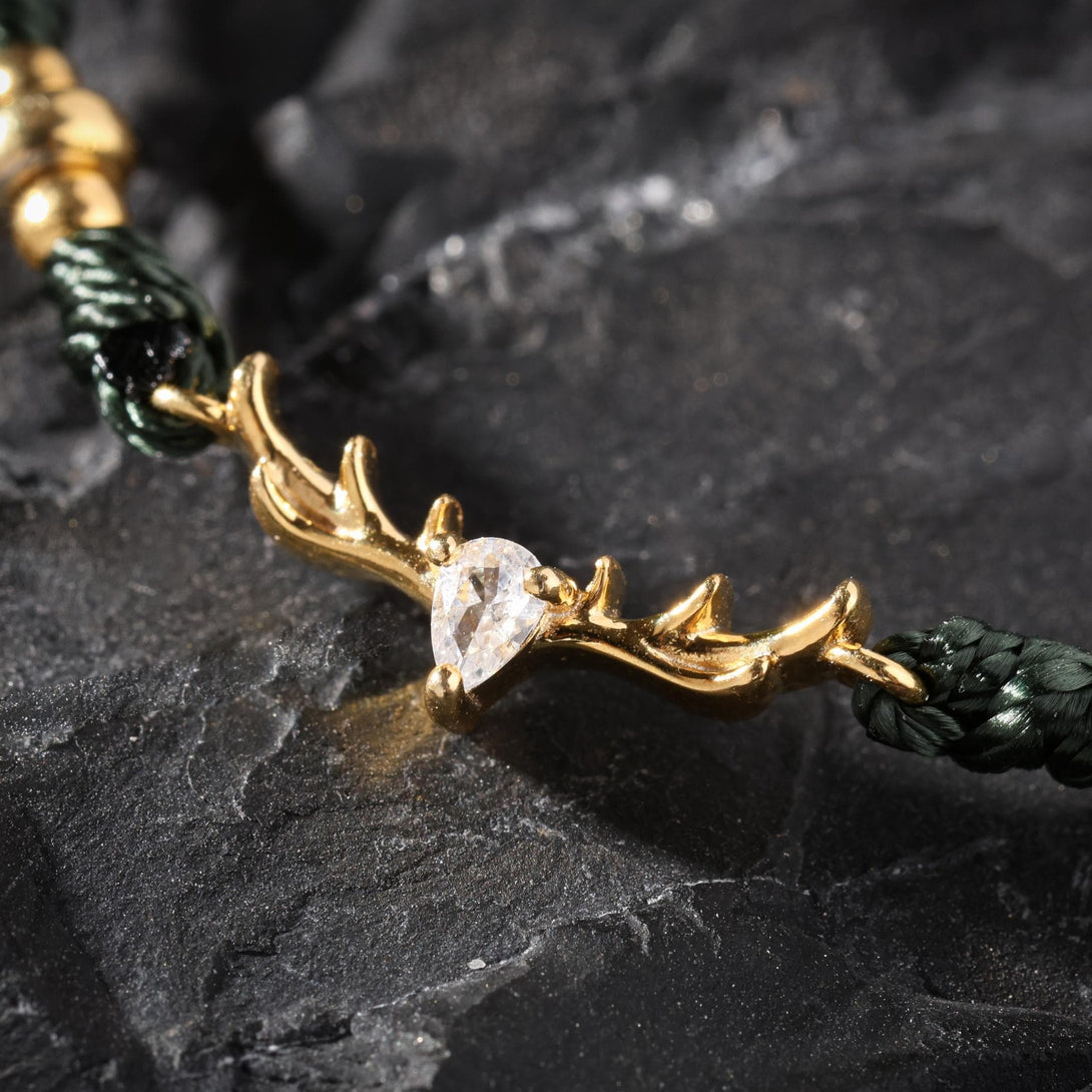 18K Gold Plated Deer Bracelet Strength and Energy