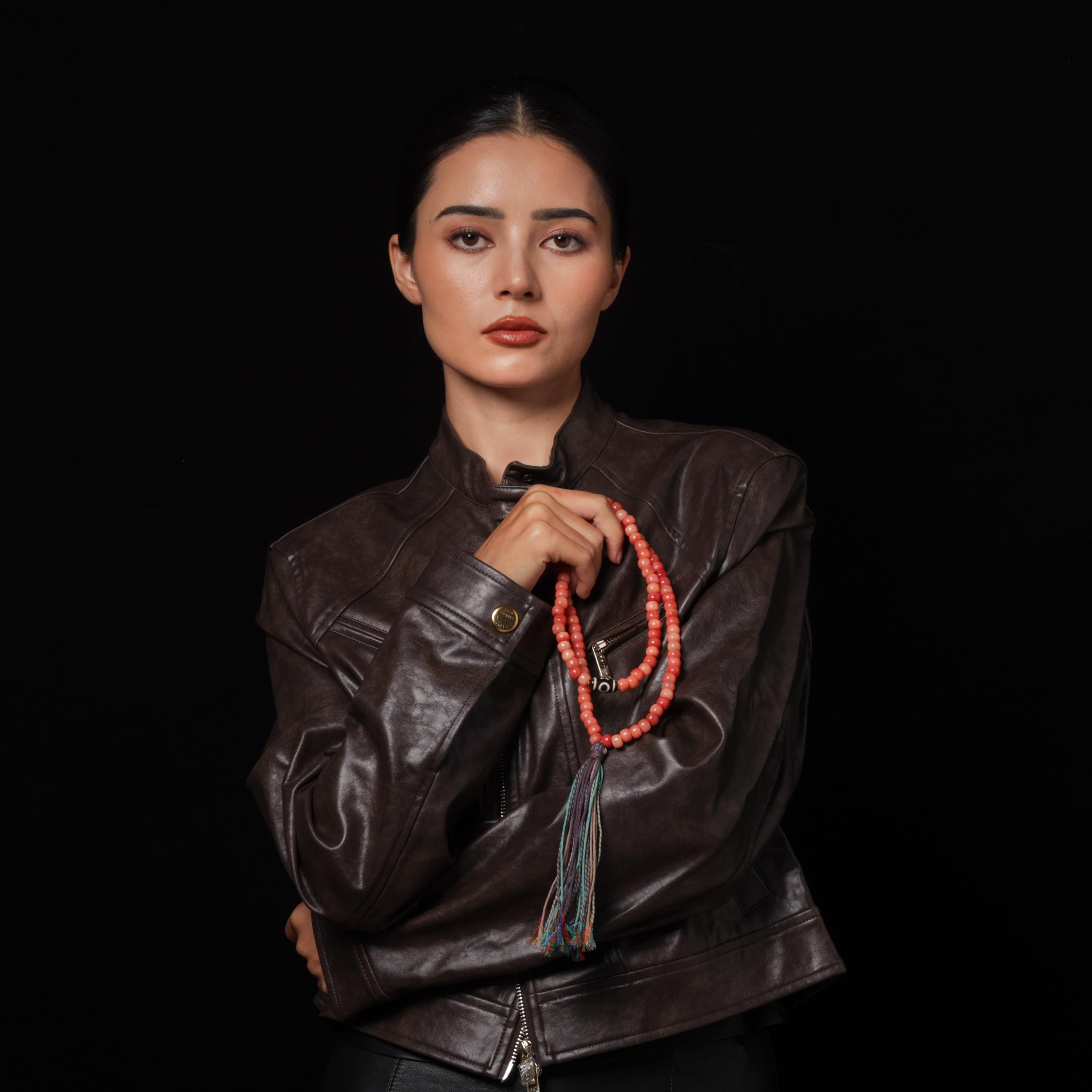 Bone Necklace 108 Dzi Mala Beads