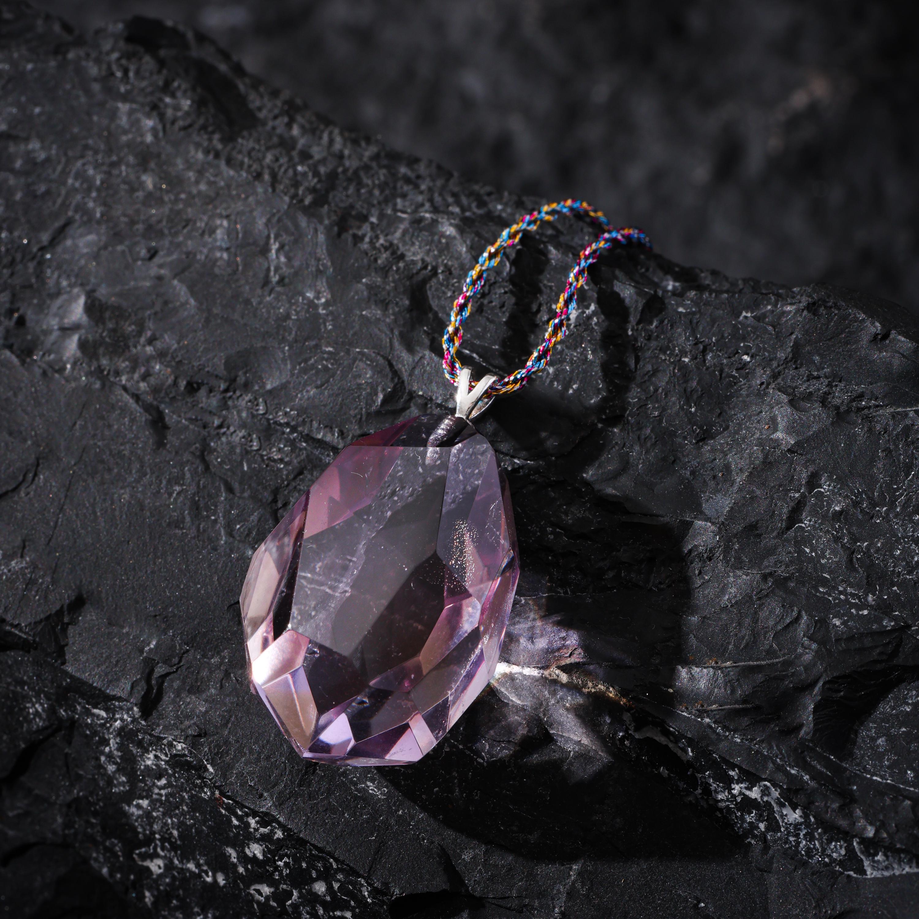 Amethyst Natural Super Seven Crystal Necklace