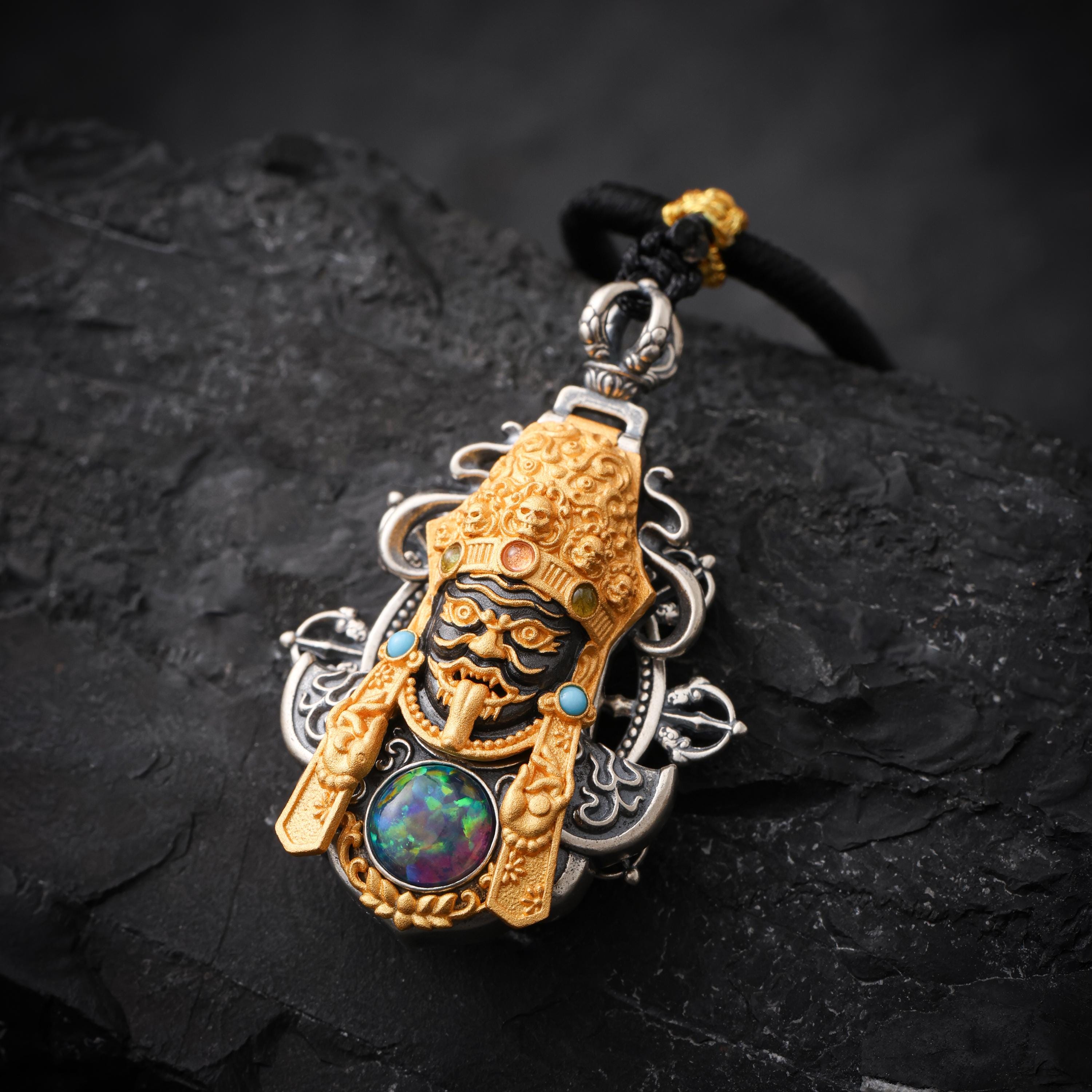 18K Gold-Plated Fortune Pendant